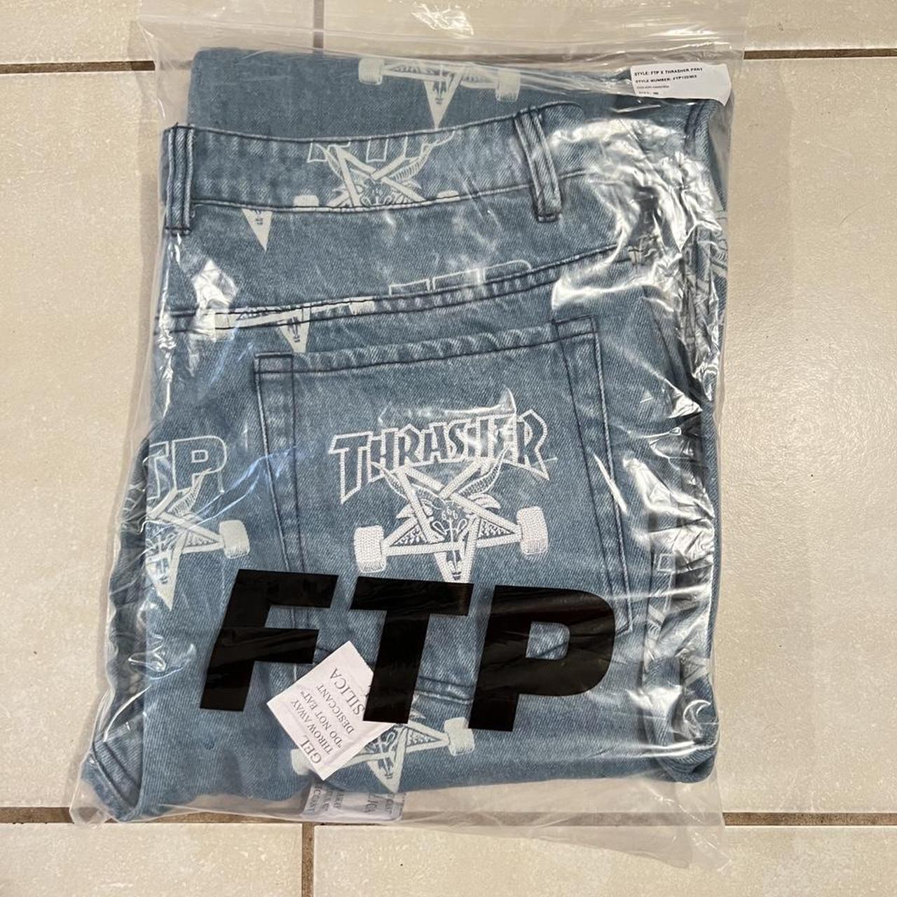 FTP x THRASHER Skategoat denim pants indigo DS | Depop