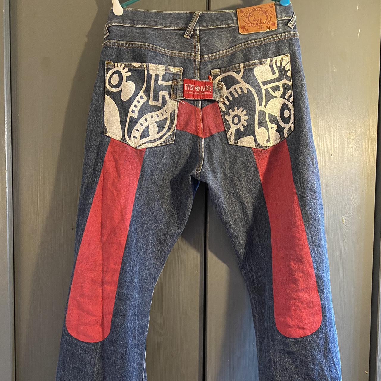 Evisu pants 🈲🏯 pantalon denim evisu en bon état ,... - Depop