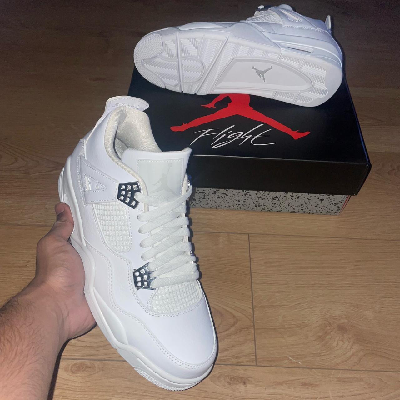 pure white jordans