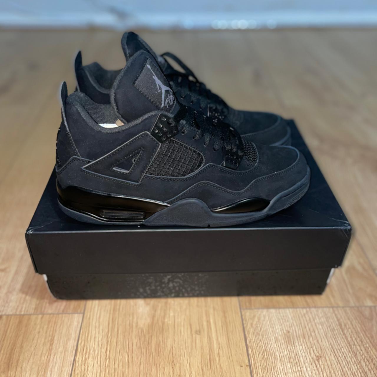 mens black jordan trainers