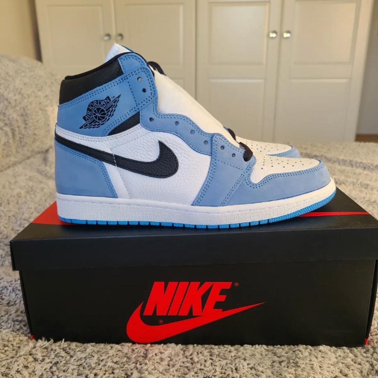 Jordan 1 university blue Refurbished condition... - Depop