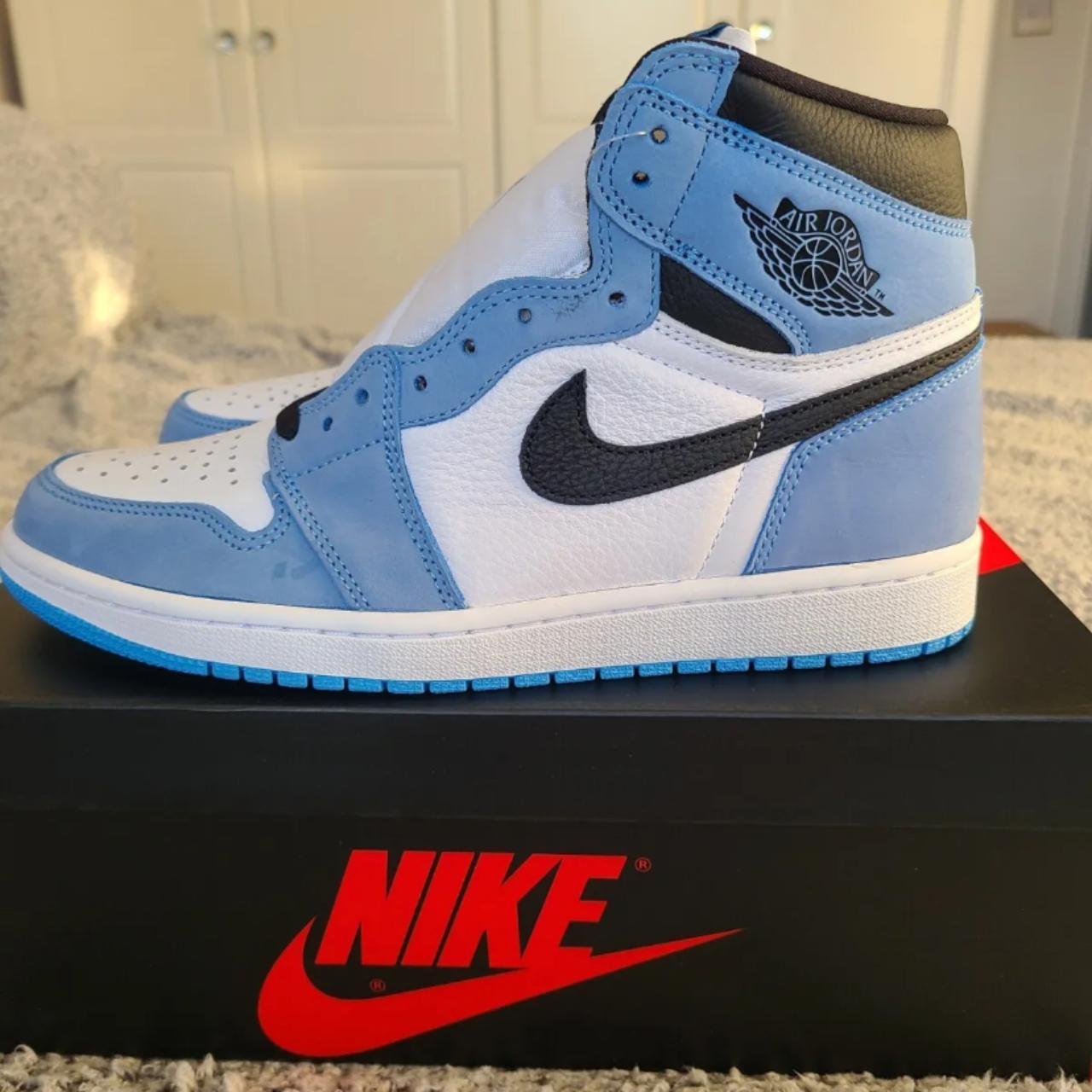 Jordan 1 university blue Refurbished condition... - Depop