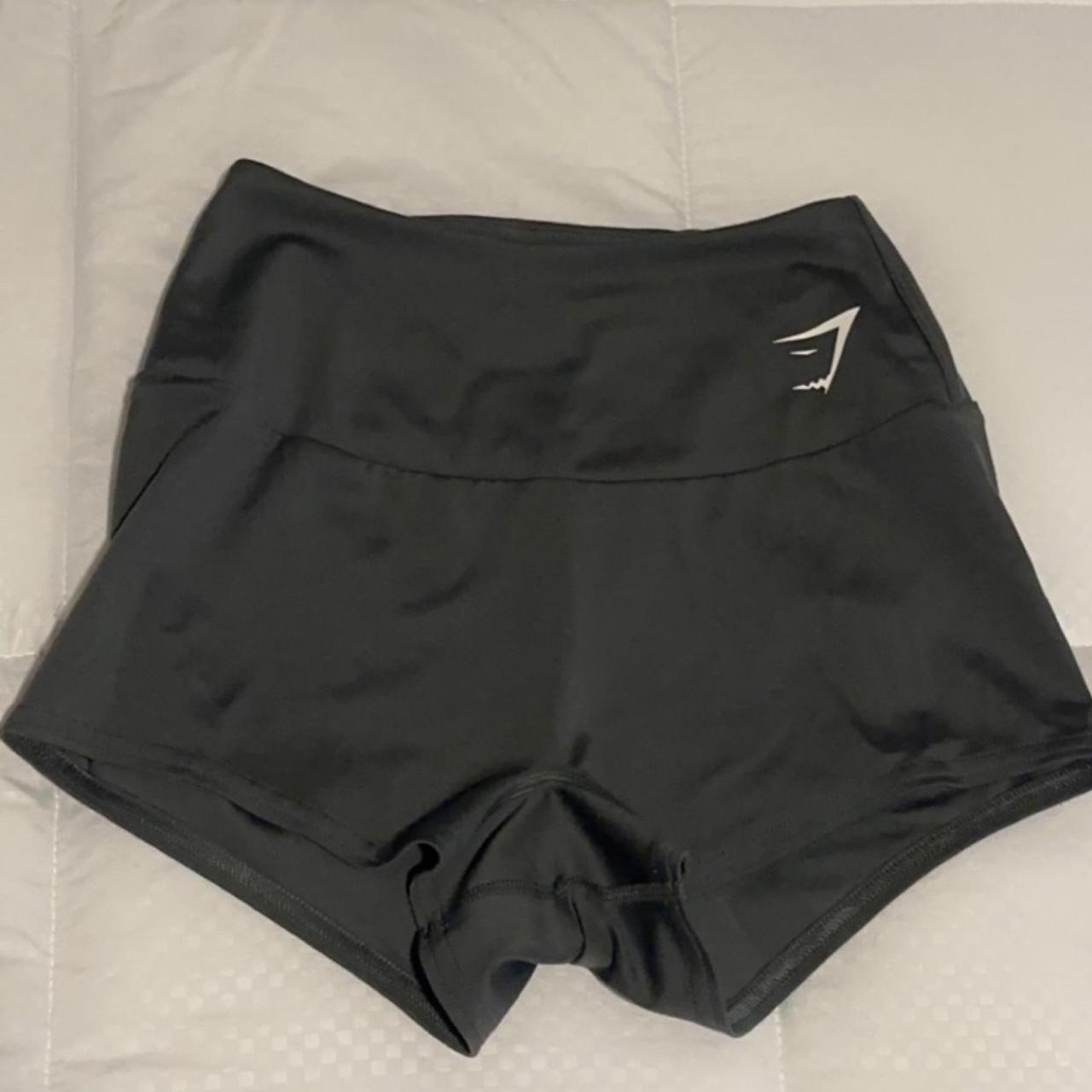 Gymshark gym spandex shorts (color appears black but... Depop