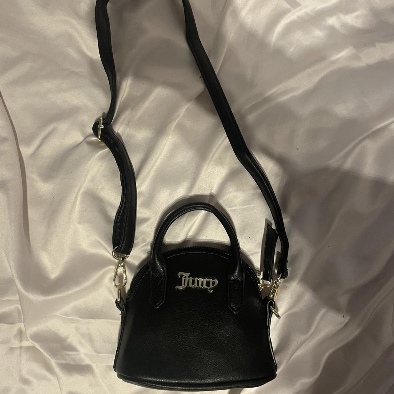 black juicy couture black mini shoulder cross body... - Depop