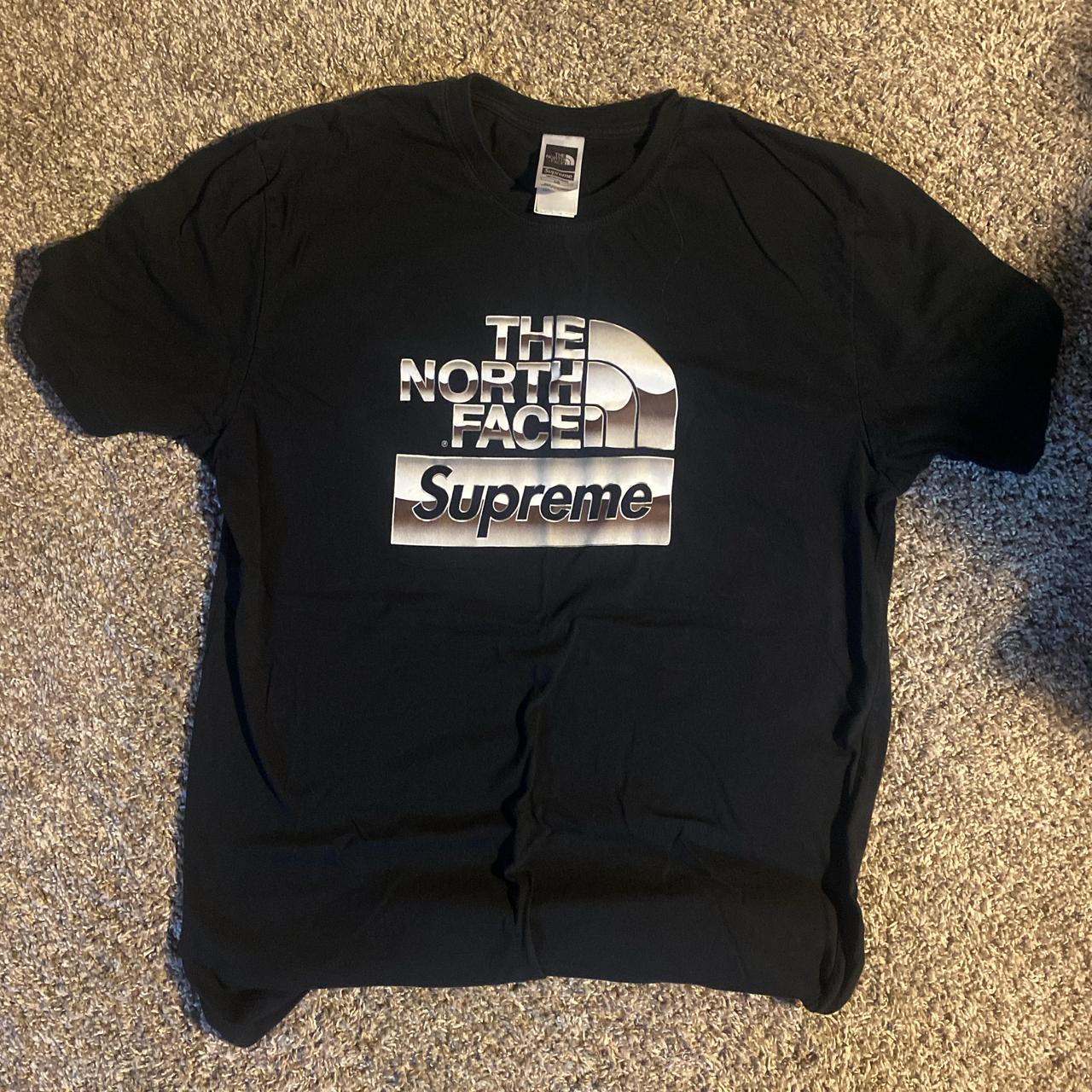 ⑤☆超激レア☆Supreme シュプリーム North Face Metallic Logo Tee