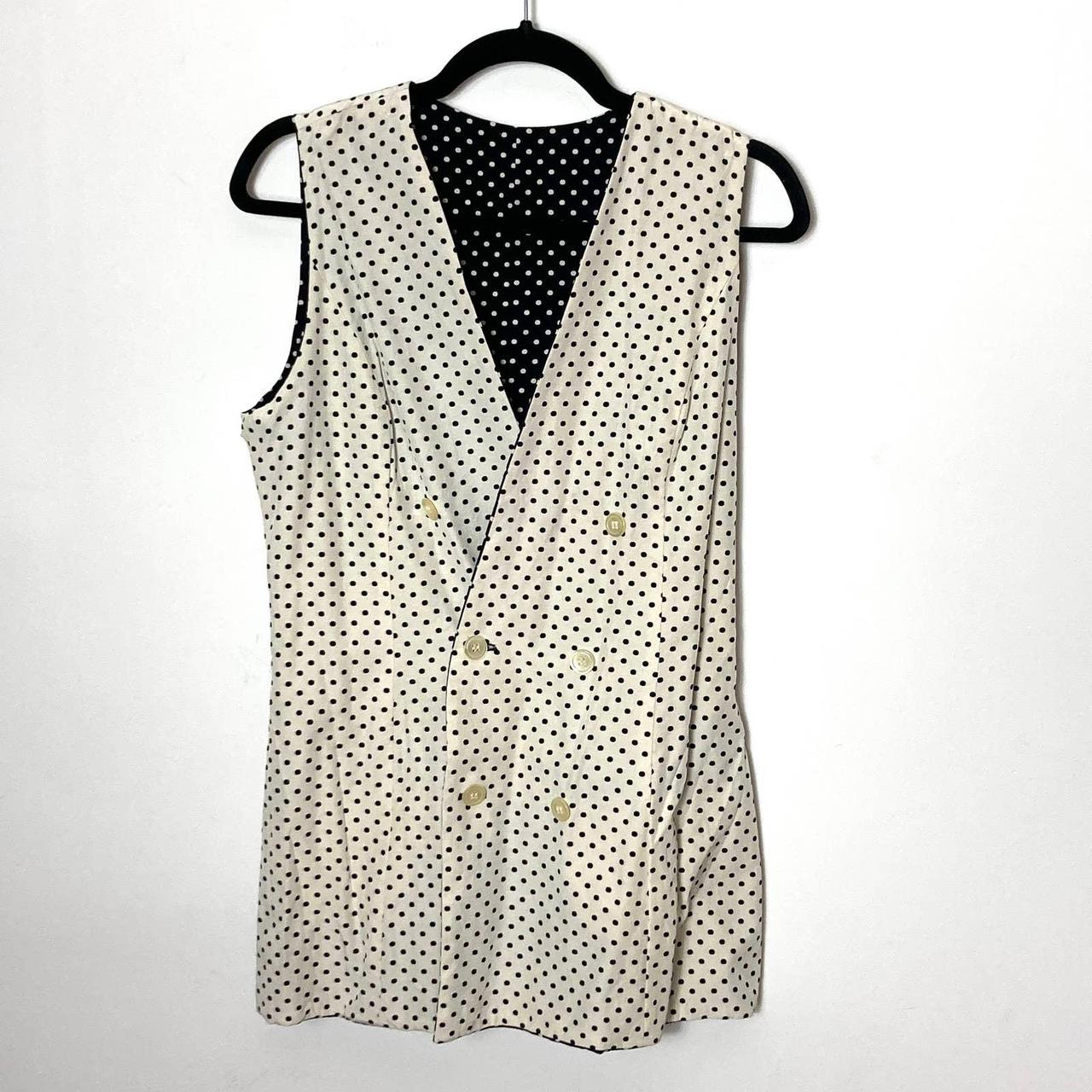 Women's Black and Cream Waistcoats-vests | Depop