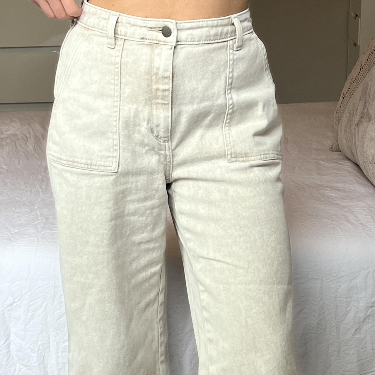 Target Women's Cream Jeans Depop