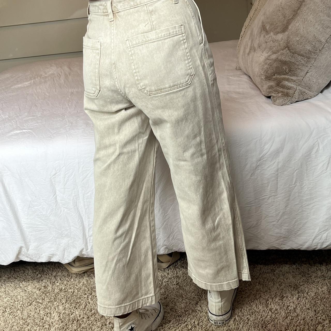 Target Women's Cream Jeans Depop