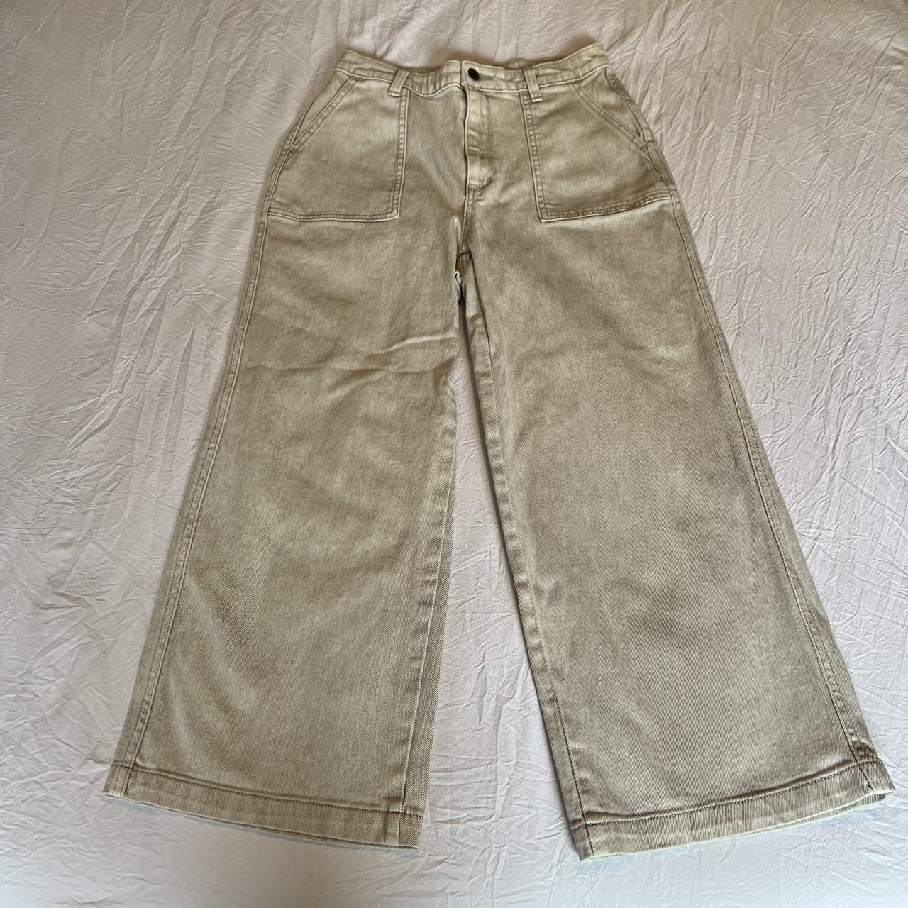 Target Women's Cream Jeans Depop