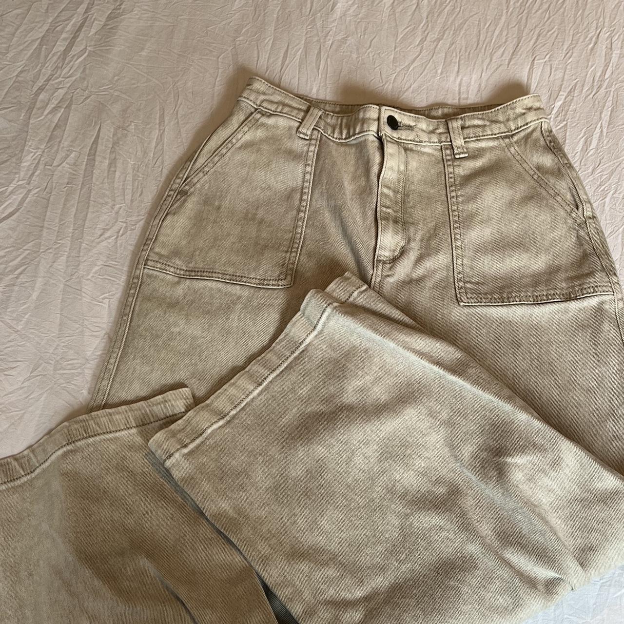 Target Women's Cream Jeans Depop