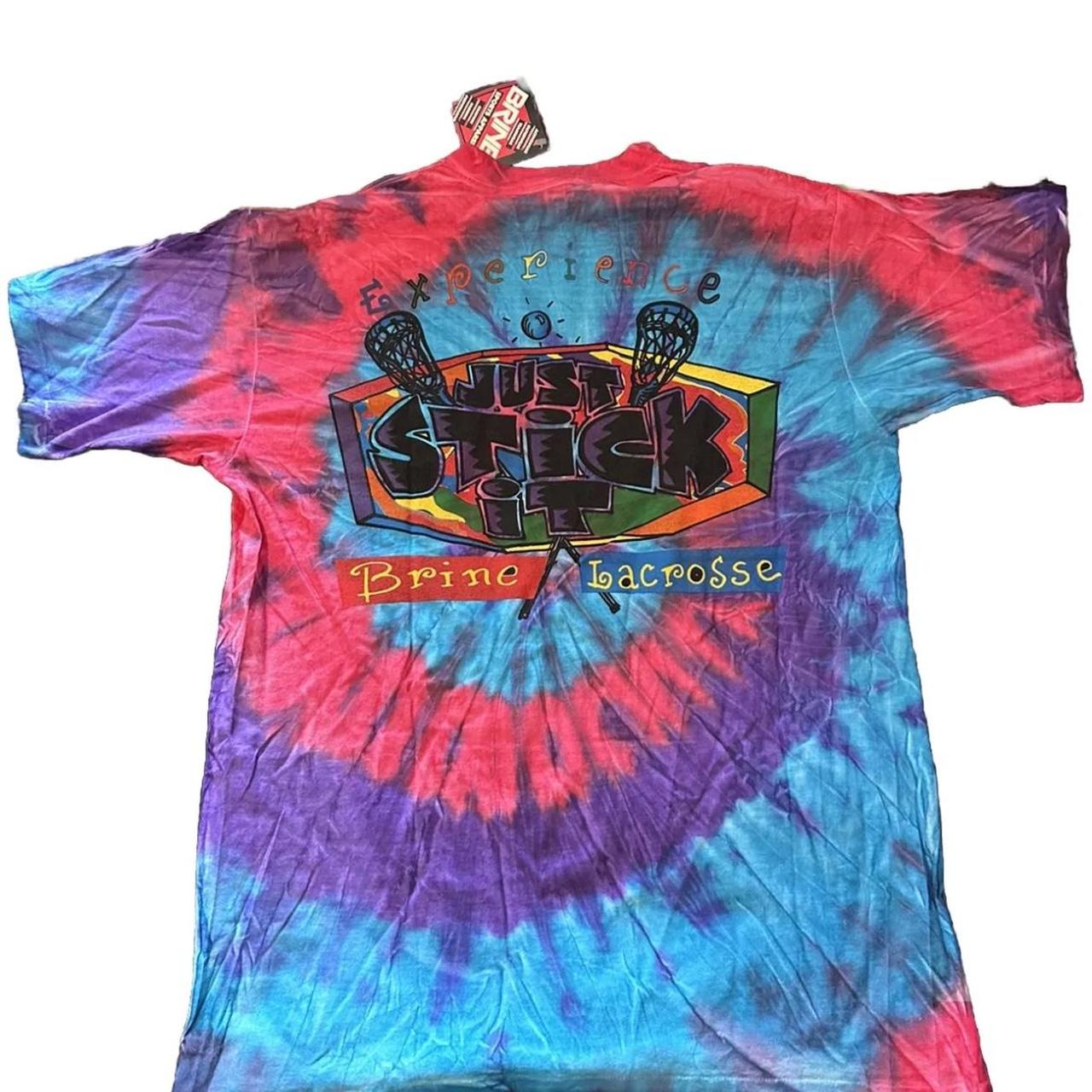 VTG 90s Brine Lacrosse Tie Dye Shirt Size L NWT... - Depop