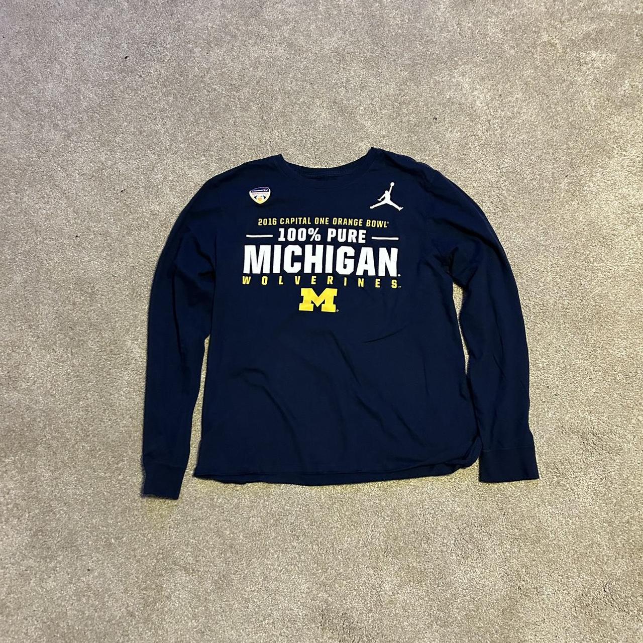 michigan nike long sleeve shirt