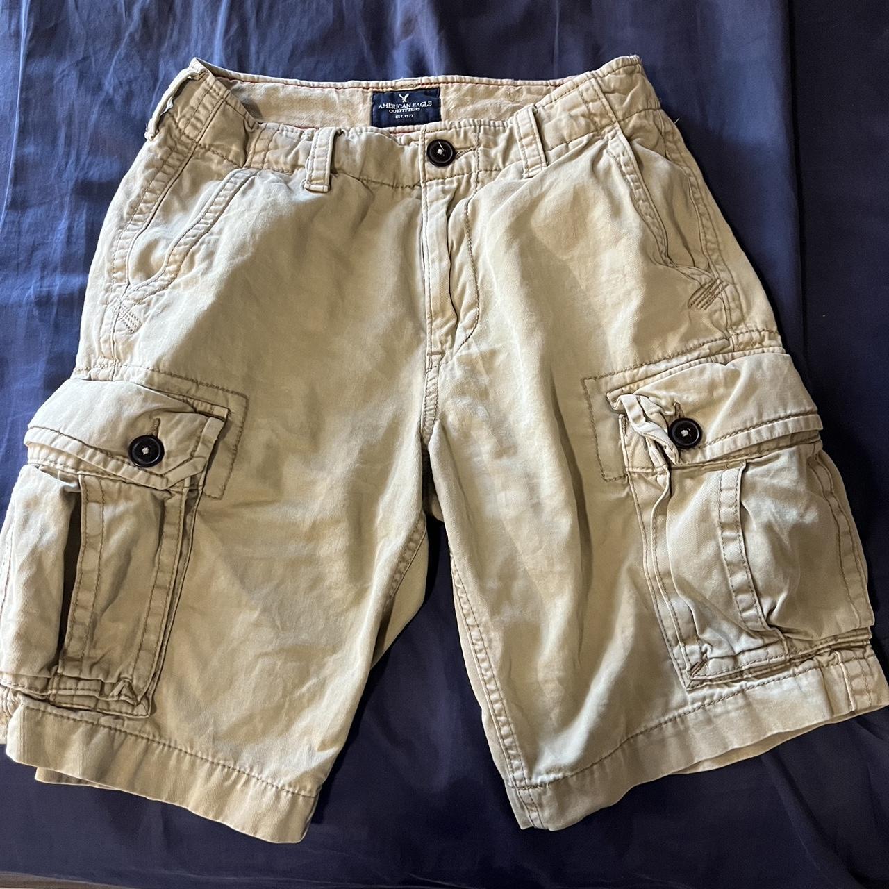 American eagle khaki shorts online