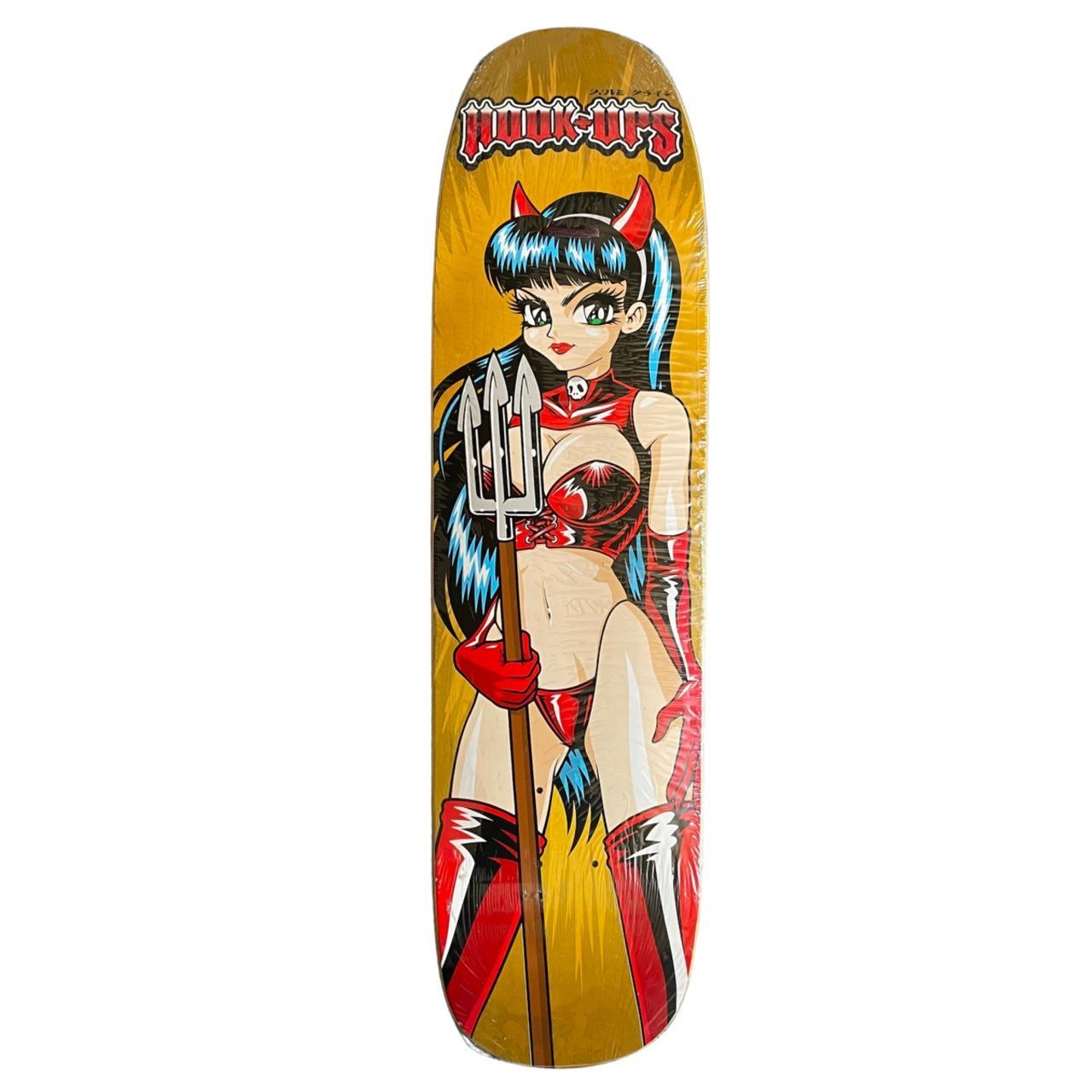 Vintage Hook Ups Devil Girl Skateboard Deck Off - Depop