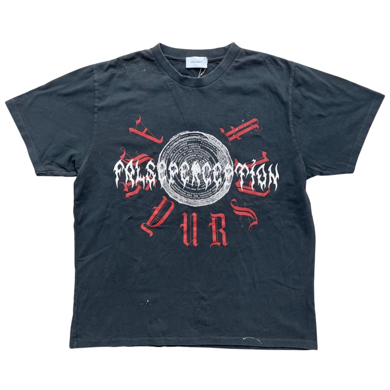 Askyurself X False Perception Gothic Collab Shirt... - Depop