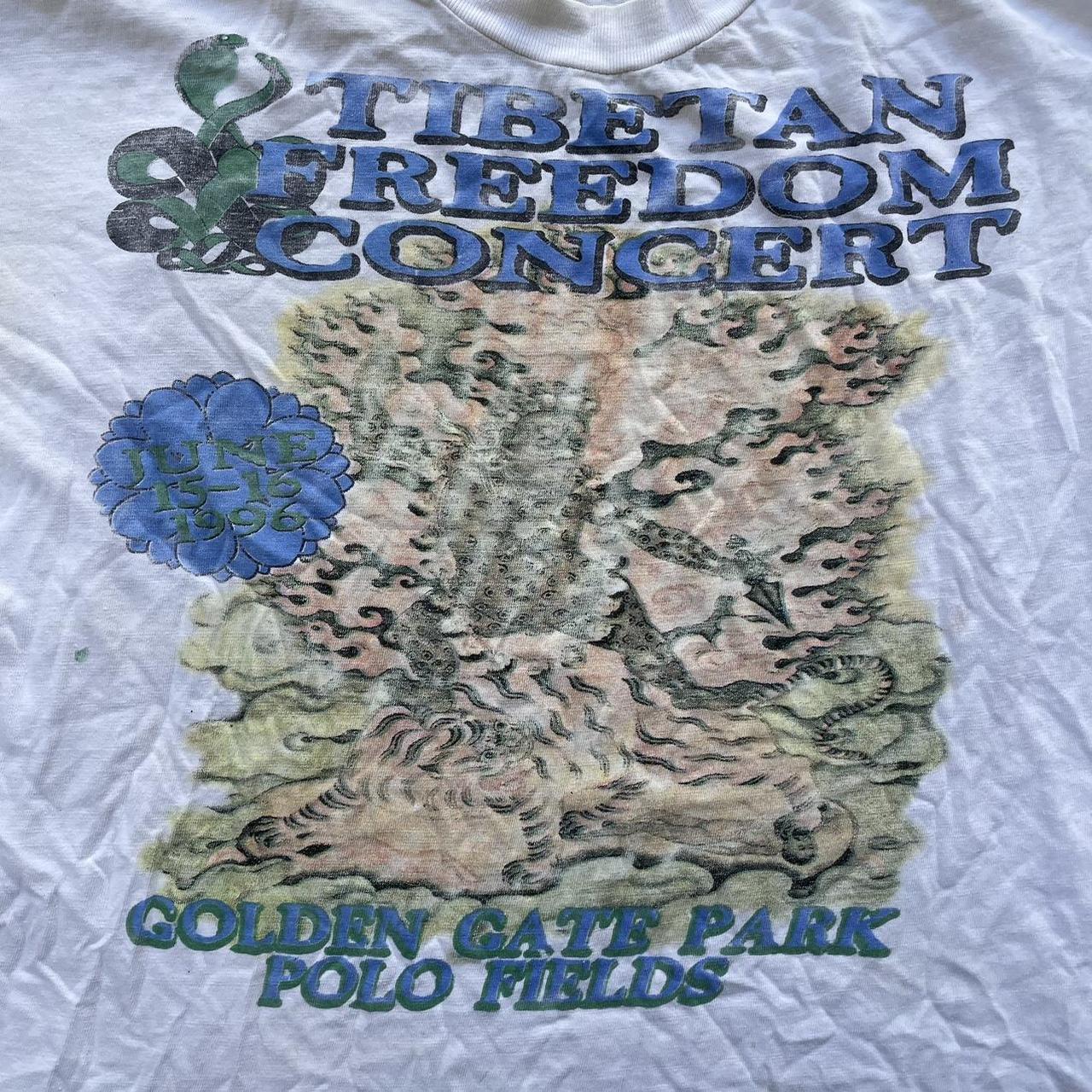 90s　Tibetan Freedom Concert Tシャツ 1996年 Rare Vintage 96' Tibetan Freedom Music Concert San Francisco