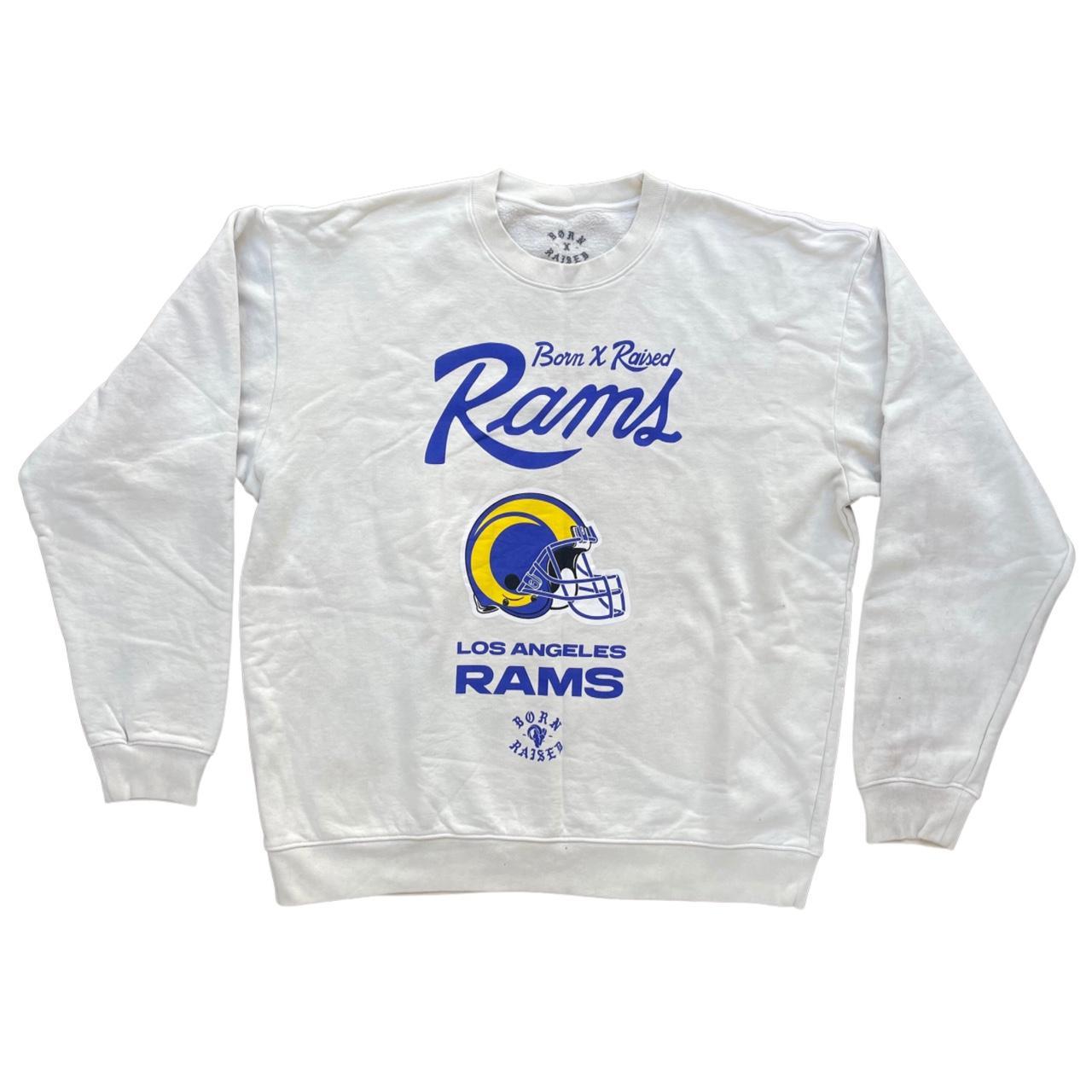 Born x raised cream los angeles rams shirt, hoodie, sweater, long