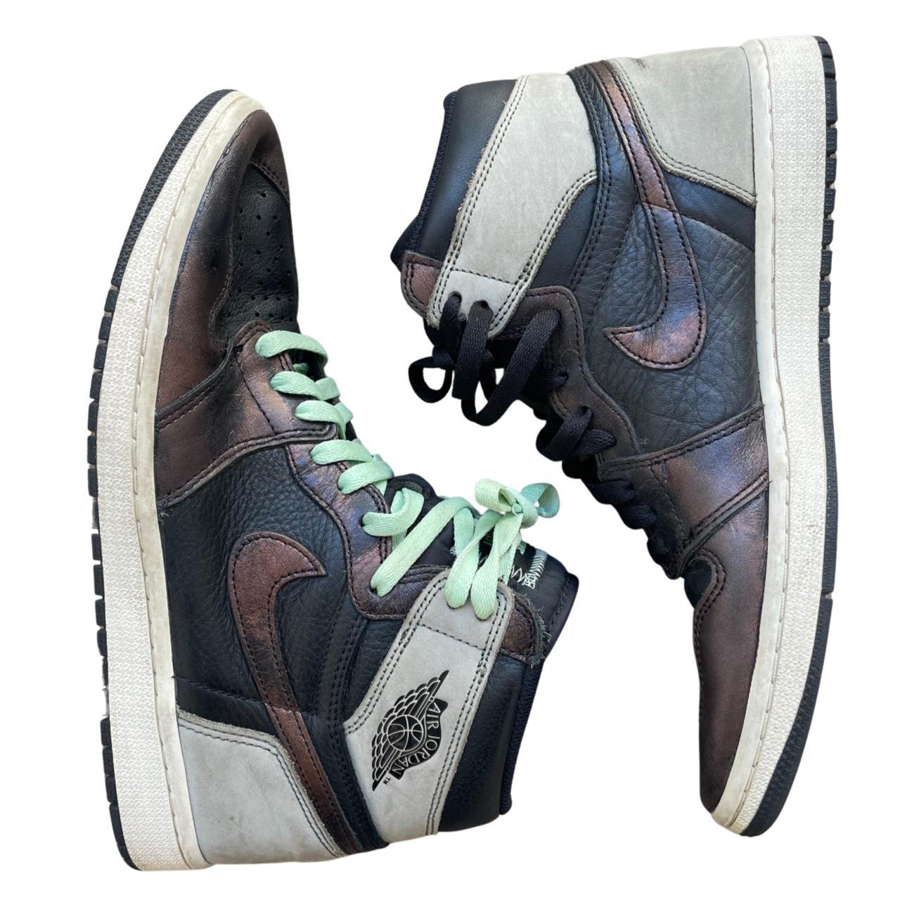 Laces Air Jordan One Patina Air Jordan Retro High OG Patina Used Depop - Main Image