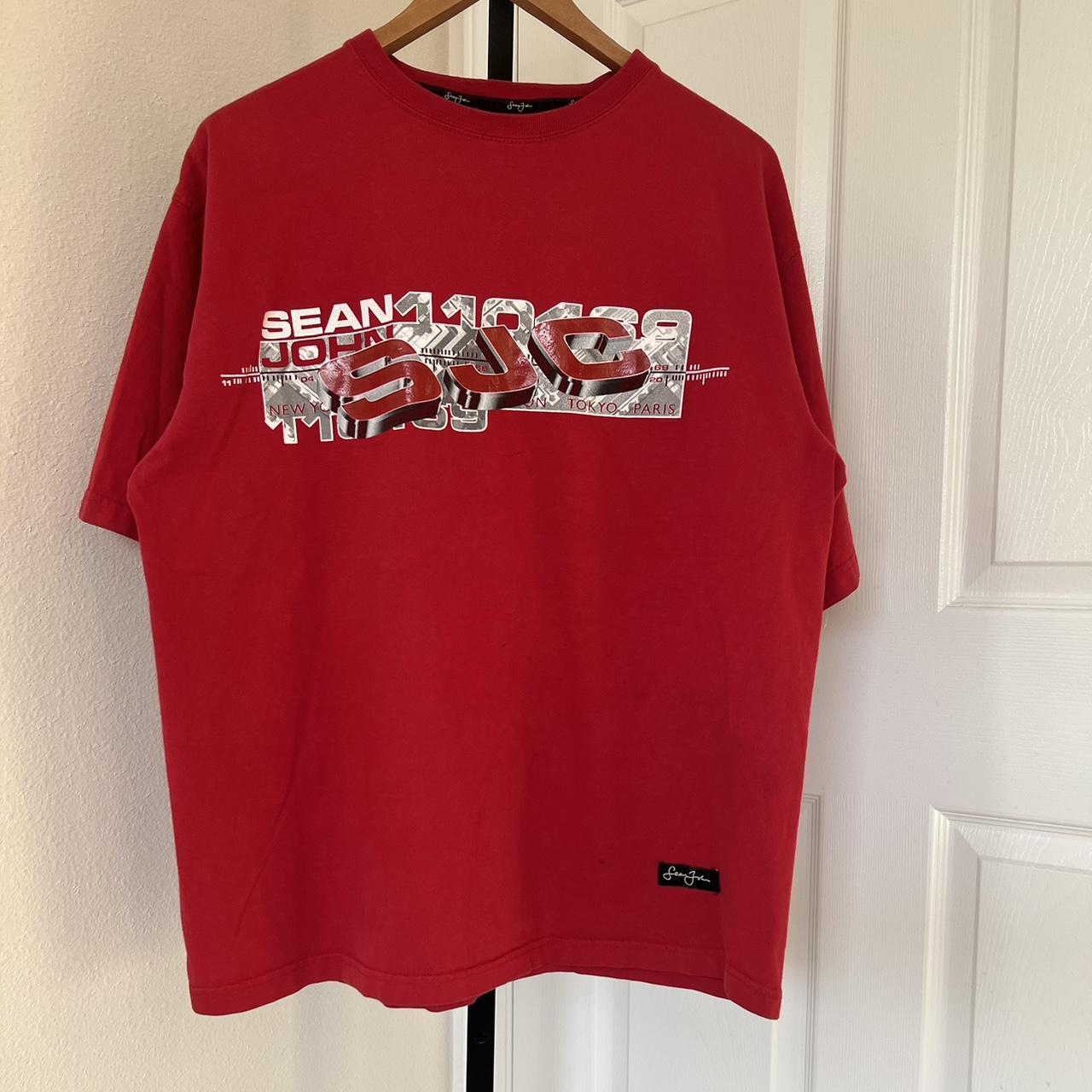 Sean John Y2K Vintage Tee Flaws:... - Depop