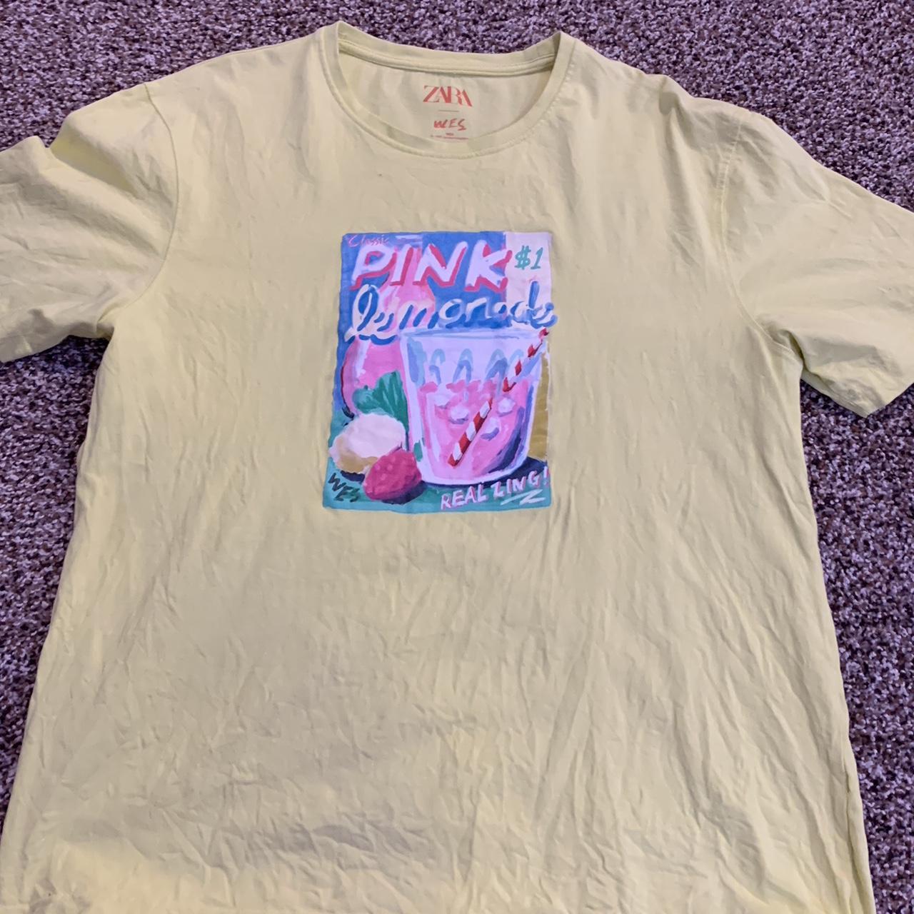 Zara Men's Yellow Tshirt Depop