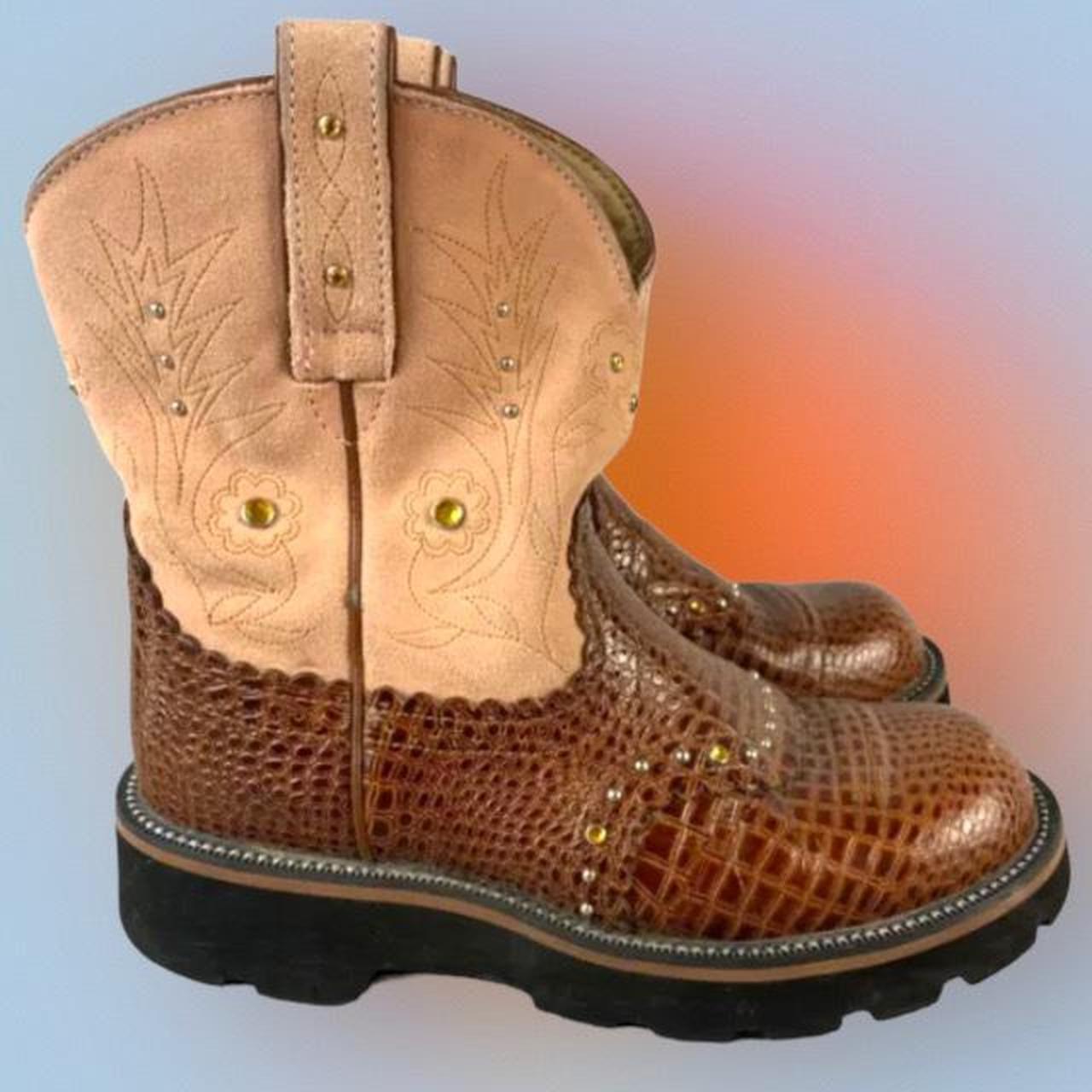 Ariat fatbaby ostrich hot sale boots