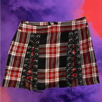 スカート 90s TRIPP nyc mini skirt Y2K gothic Tripp NYC mini skirt pleated corset with | Depop