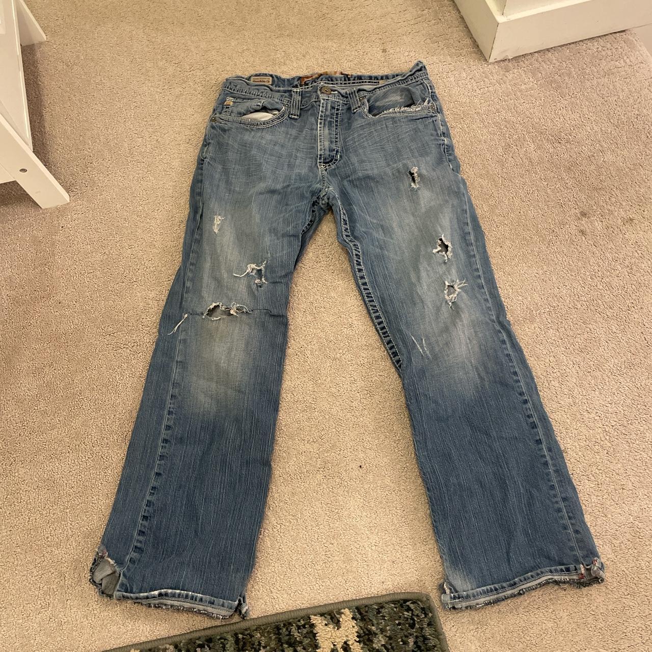 Buckle Distressed Flare Jeans 34x30 Beautiful... Depop