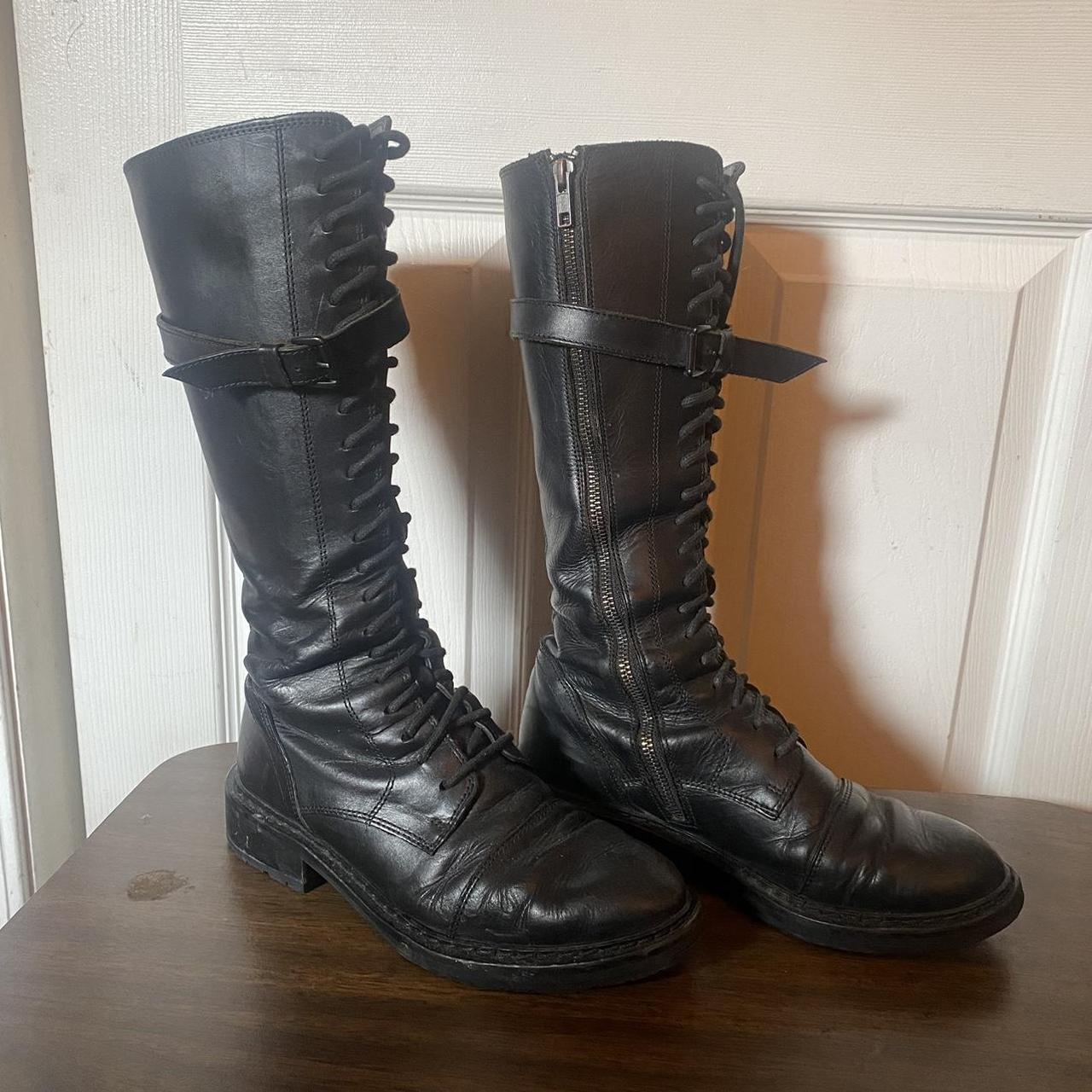 Ann Demeulemeester Women's Black Boots | Depop