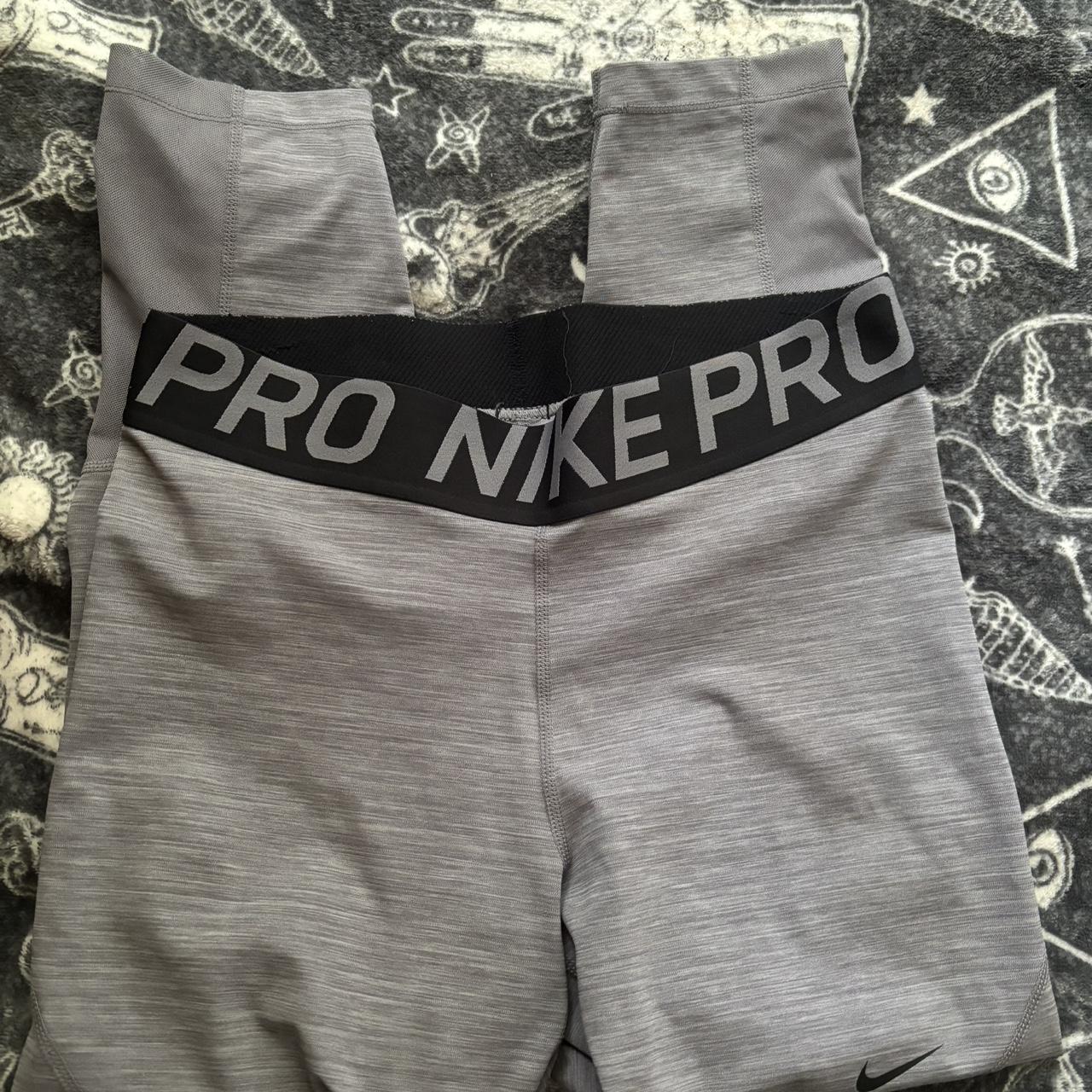 Nike Pro Women's 7/8 Tights - Size XS - Mesh on the - Depop