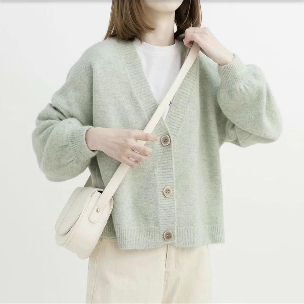 Light green 2024 cardigan outfit