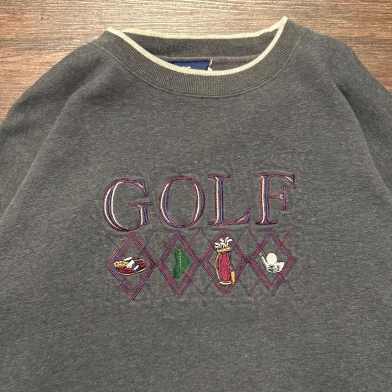 Vintage Golf Clubs Sweatshirt Color: Grey Depop