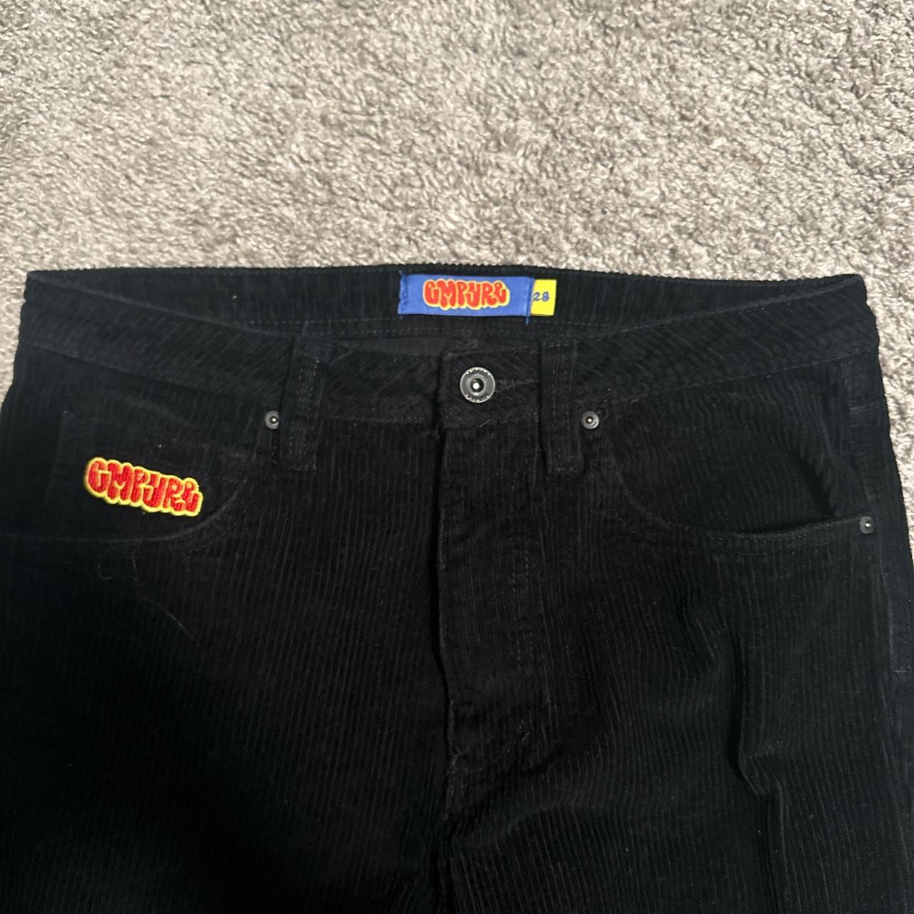 empyre black corduroy pants Size 28 fits liek... - Depop