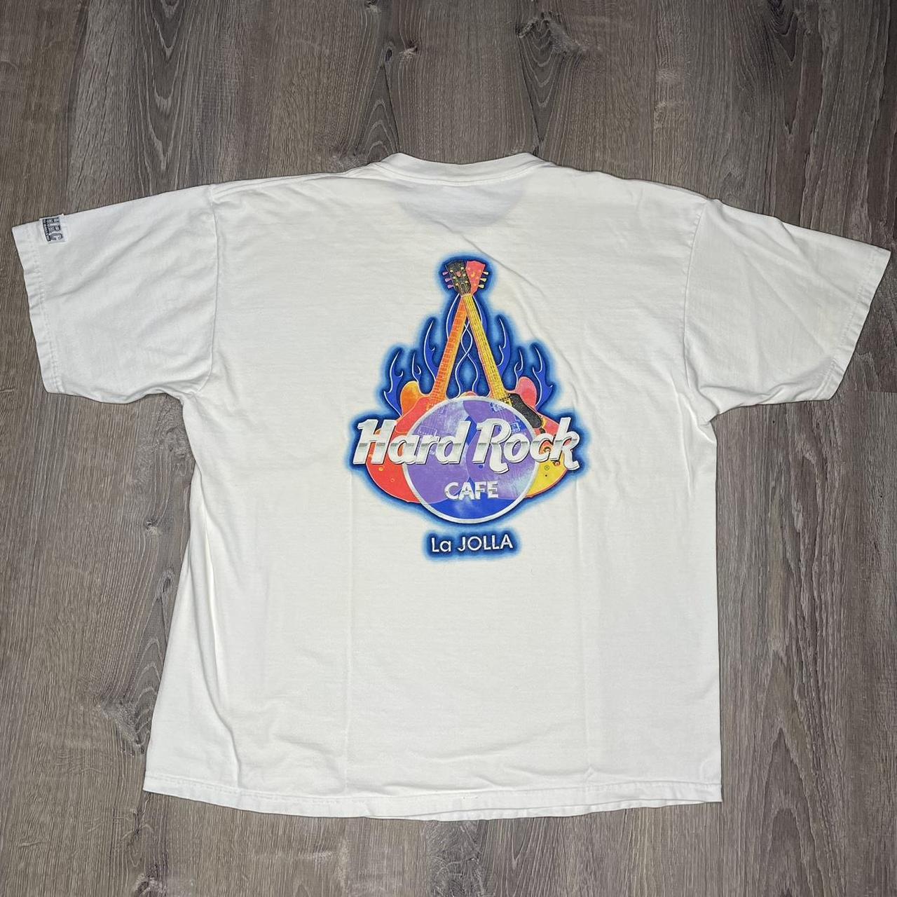 Vintage White Orlando Hard Rock Cafe baseball jersey xl