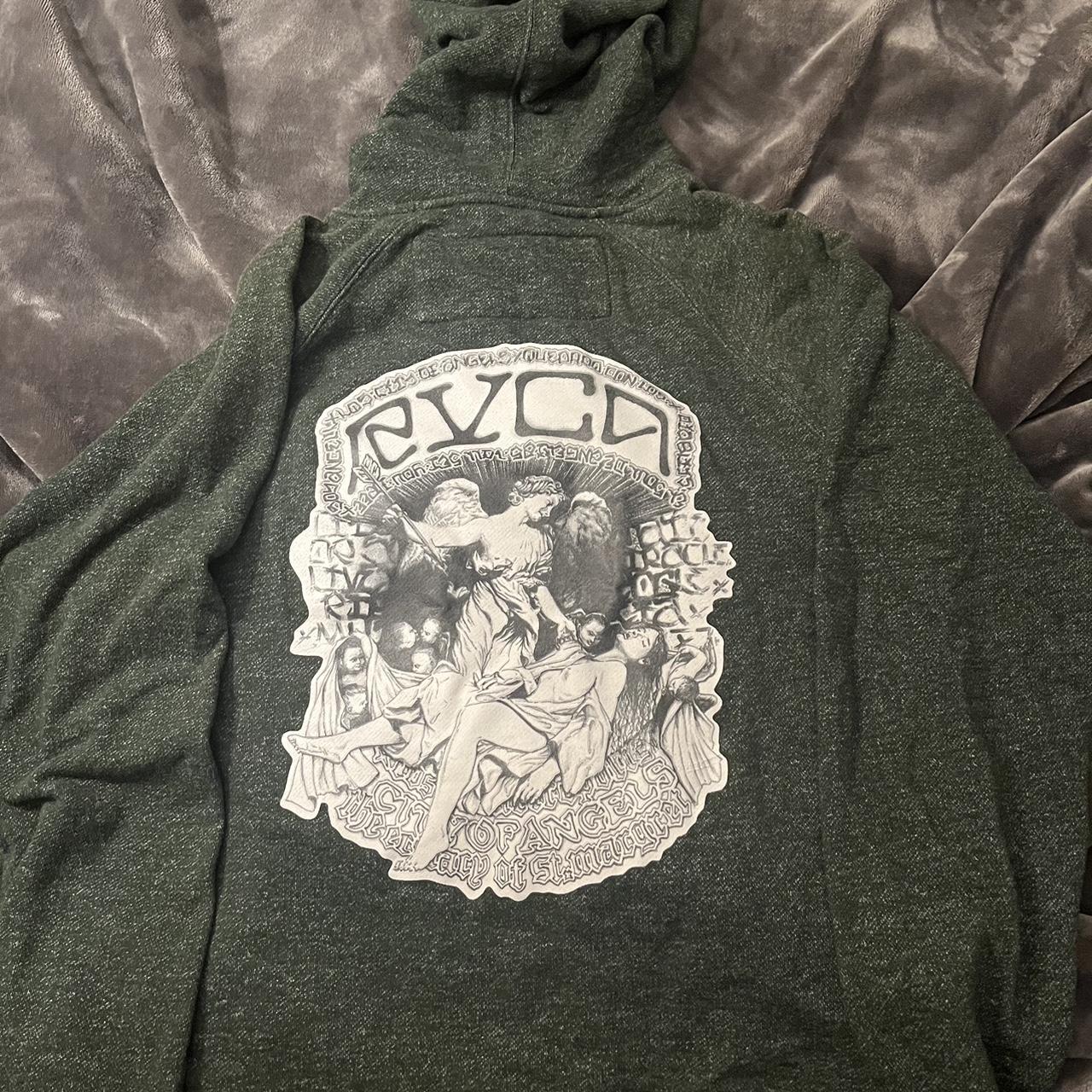 Rvca discount green hoodie