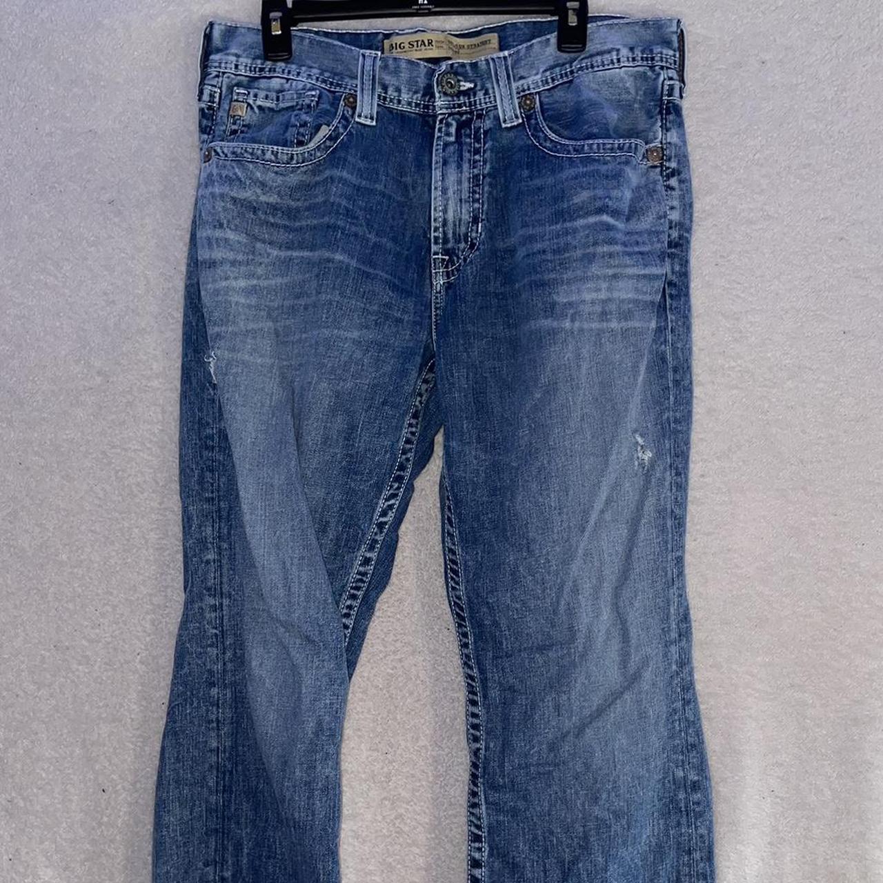 Mens Big Star 34x34 Embroidered Back Pockets Jeans. - Depop