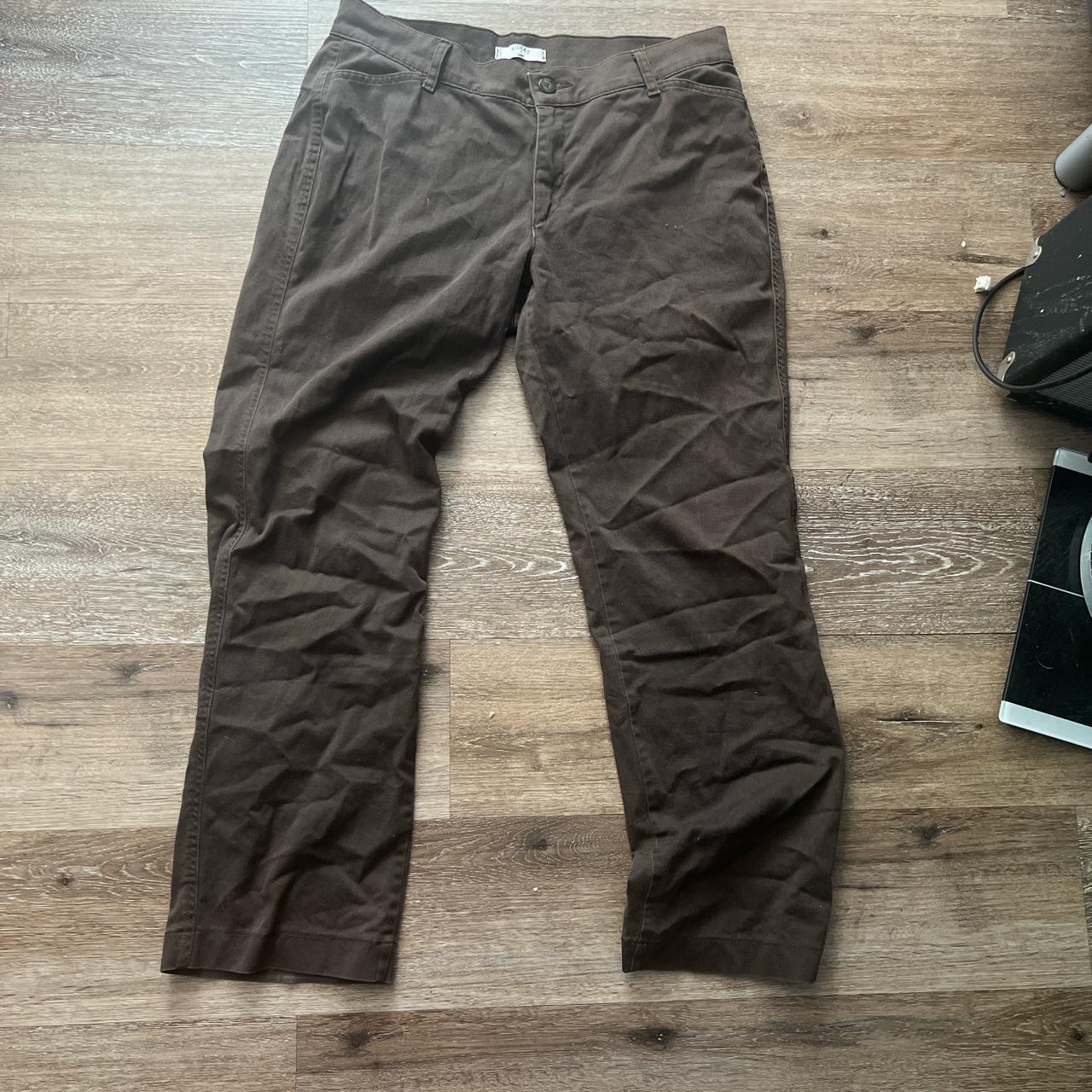 Lee Riders in dark brown. Perfect pants for a nice... - Depop