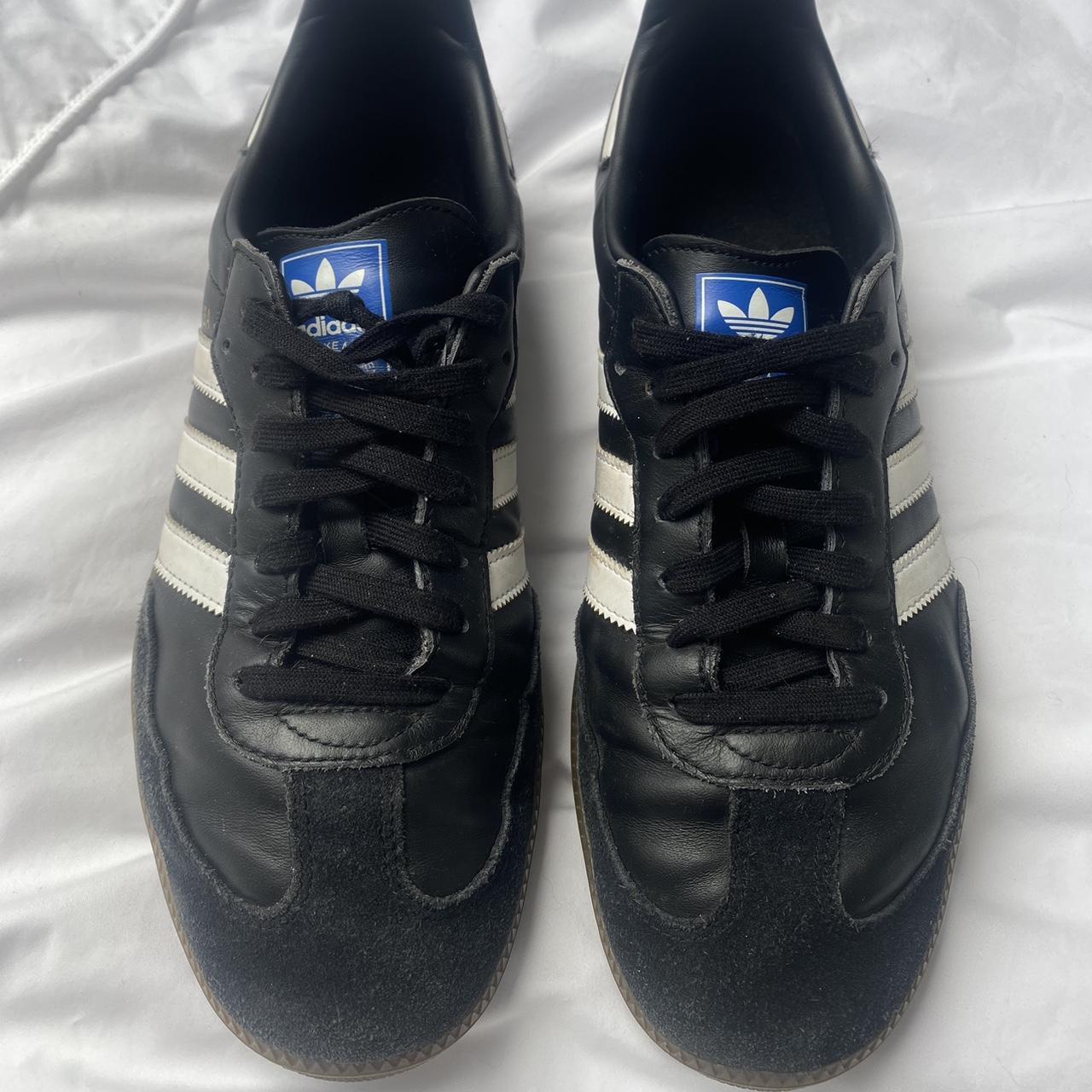 Black Adidas Sambas UK size 10 Some signs of... - Depop