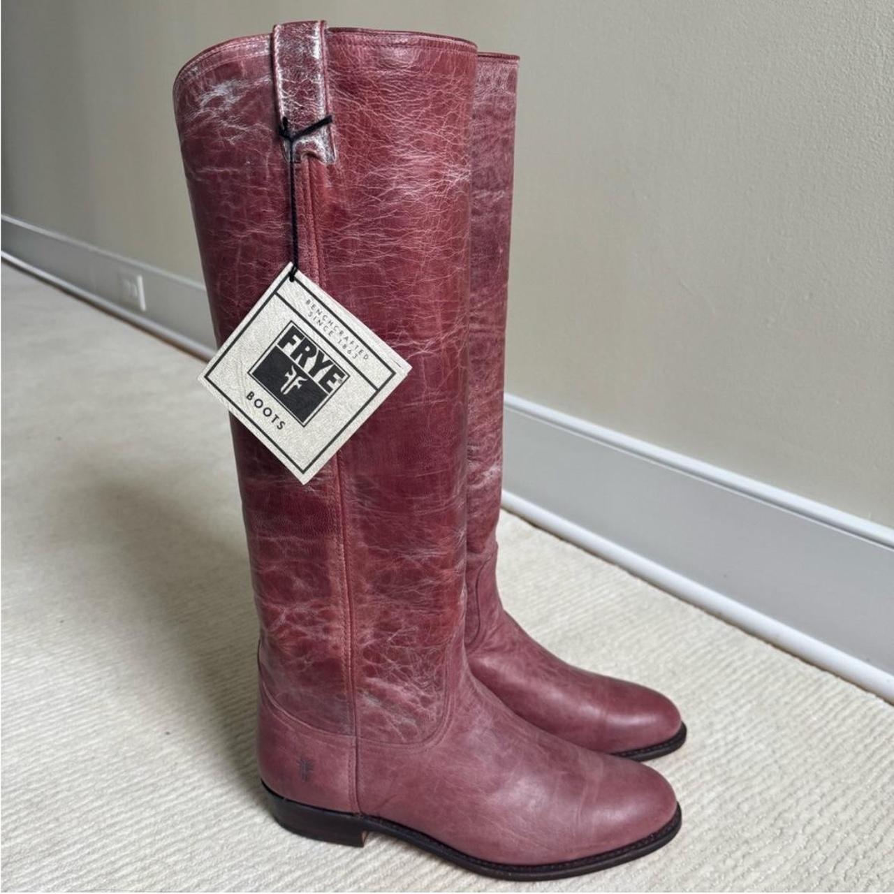 Frye Vintage Dorado Boots Oxblood 9.5 Purchased. Depop