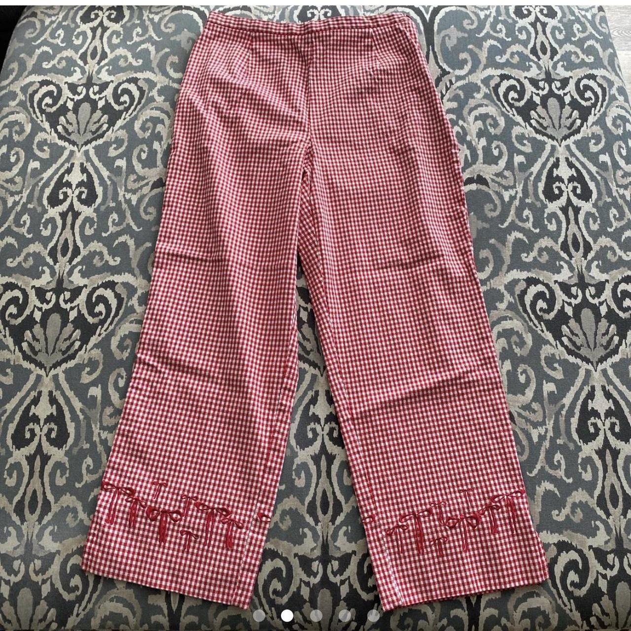 1950s style Red Gingham Capri pant They feel very... - Depop