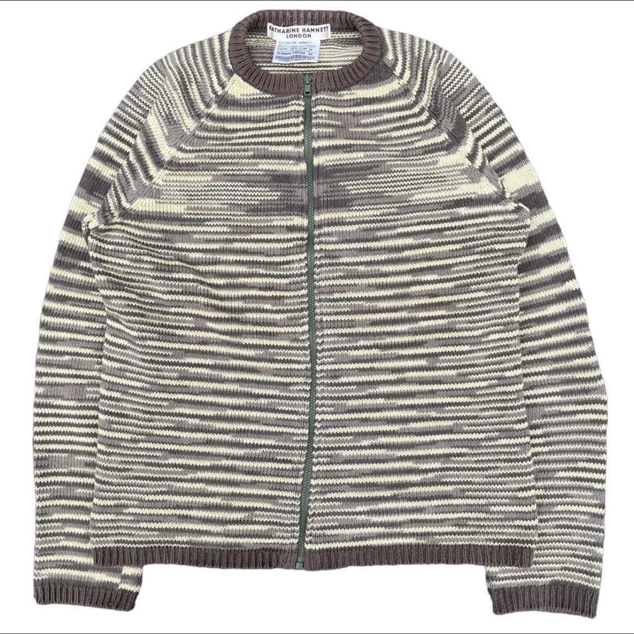 KATHARINE HAMNETT KNIT ZIP, Incredible knitted...