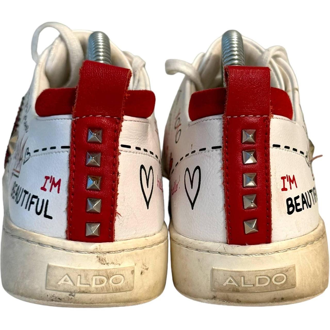 aldo white sneakers