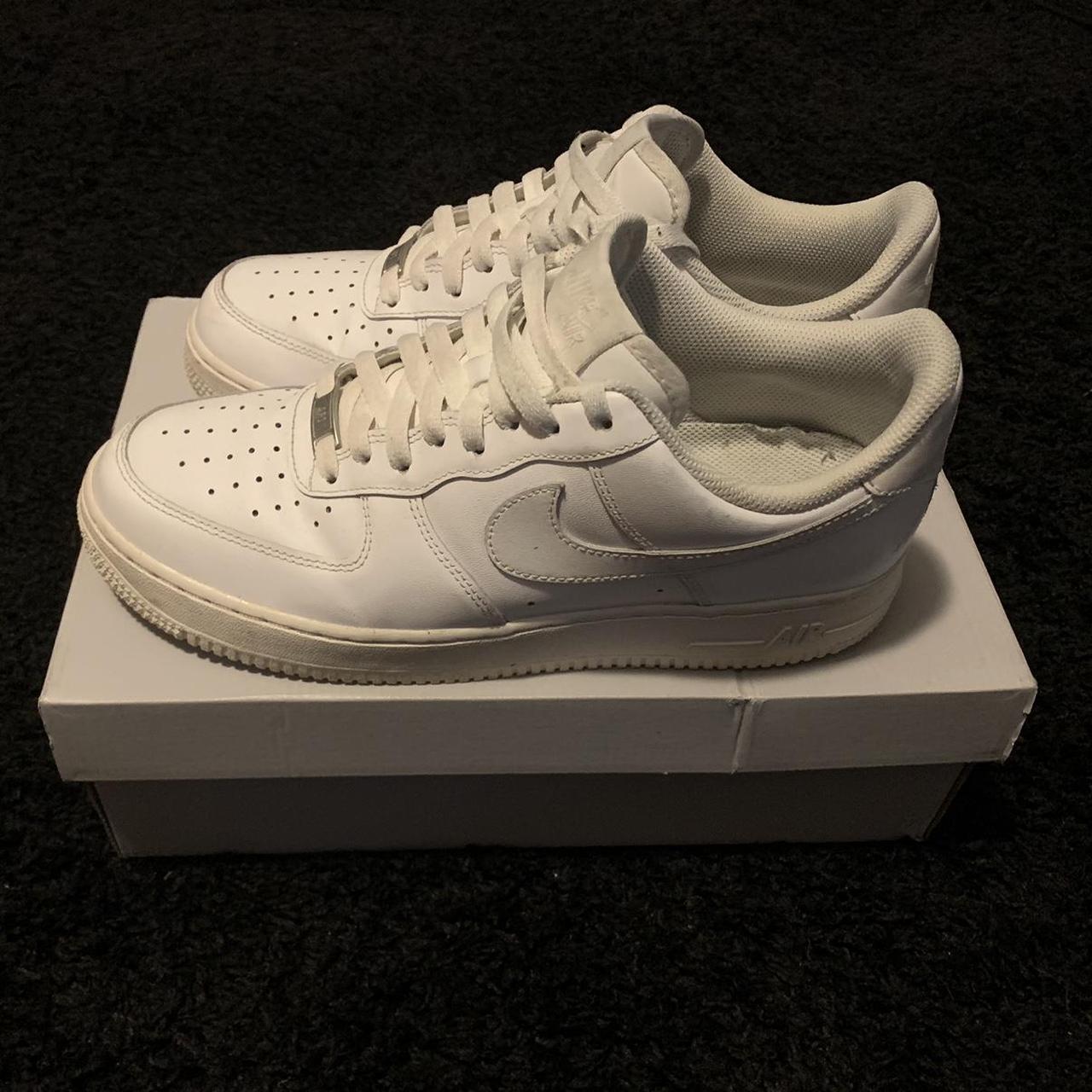 White Nike air forces, really comfortable, Comes... - Depop