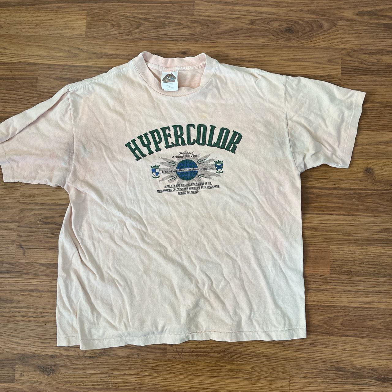 Heat Sensitive Original Hypercolor T-shirt Vintage Hypercolor Heat