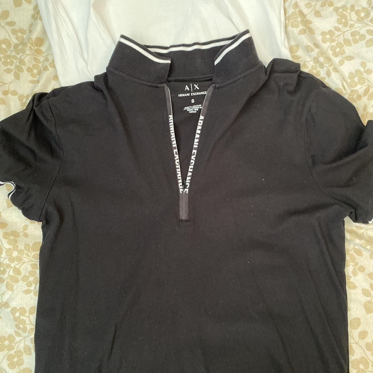 EUC ARMANI EXCHANGE BLACK TUBE TOP WITH A BUILT IN - Depop