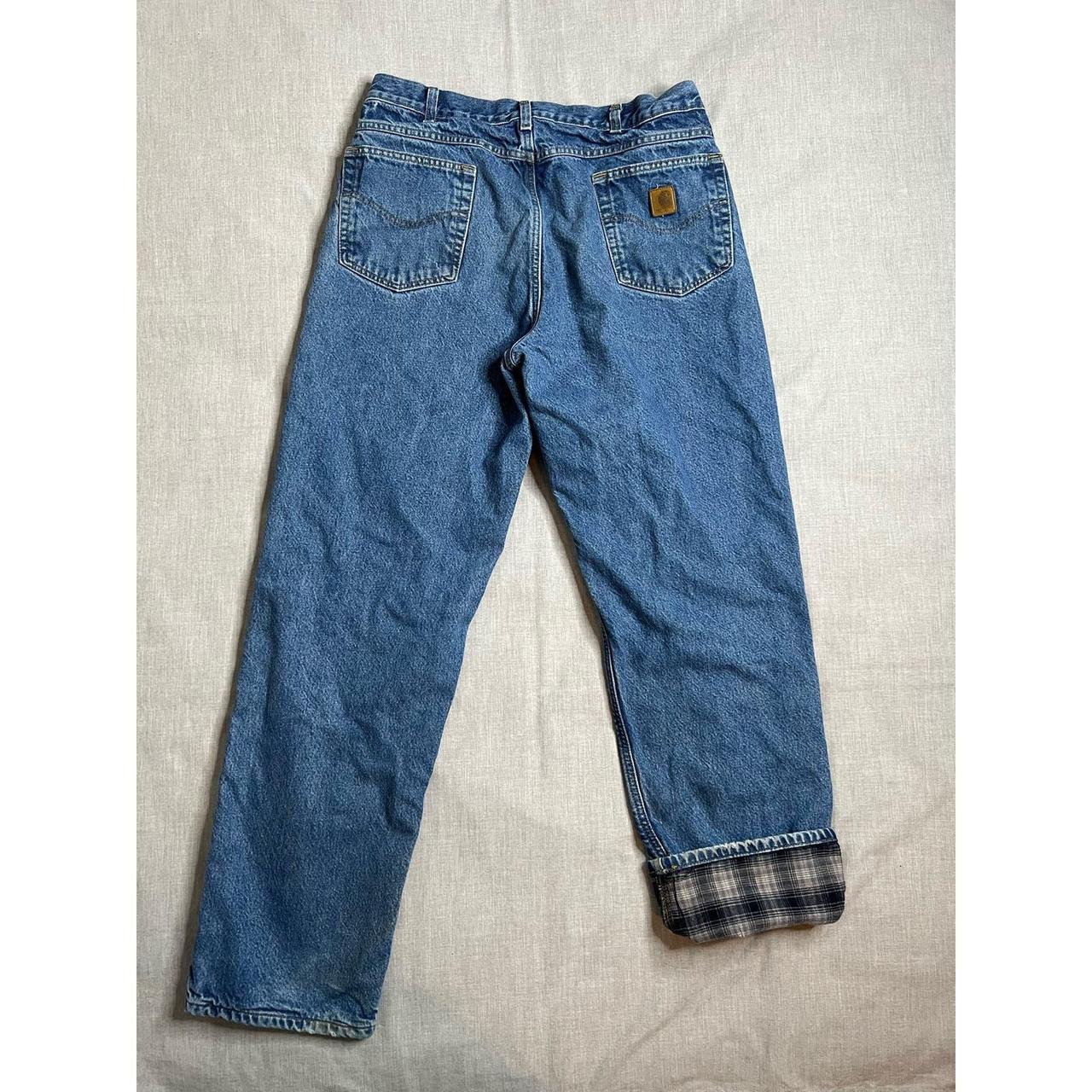 Carhartt flannel 2025 lined jeans