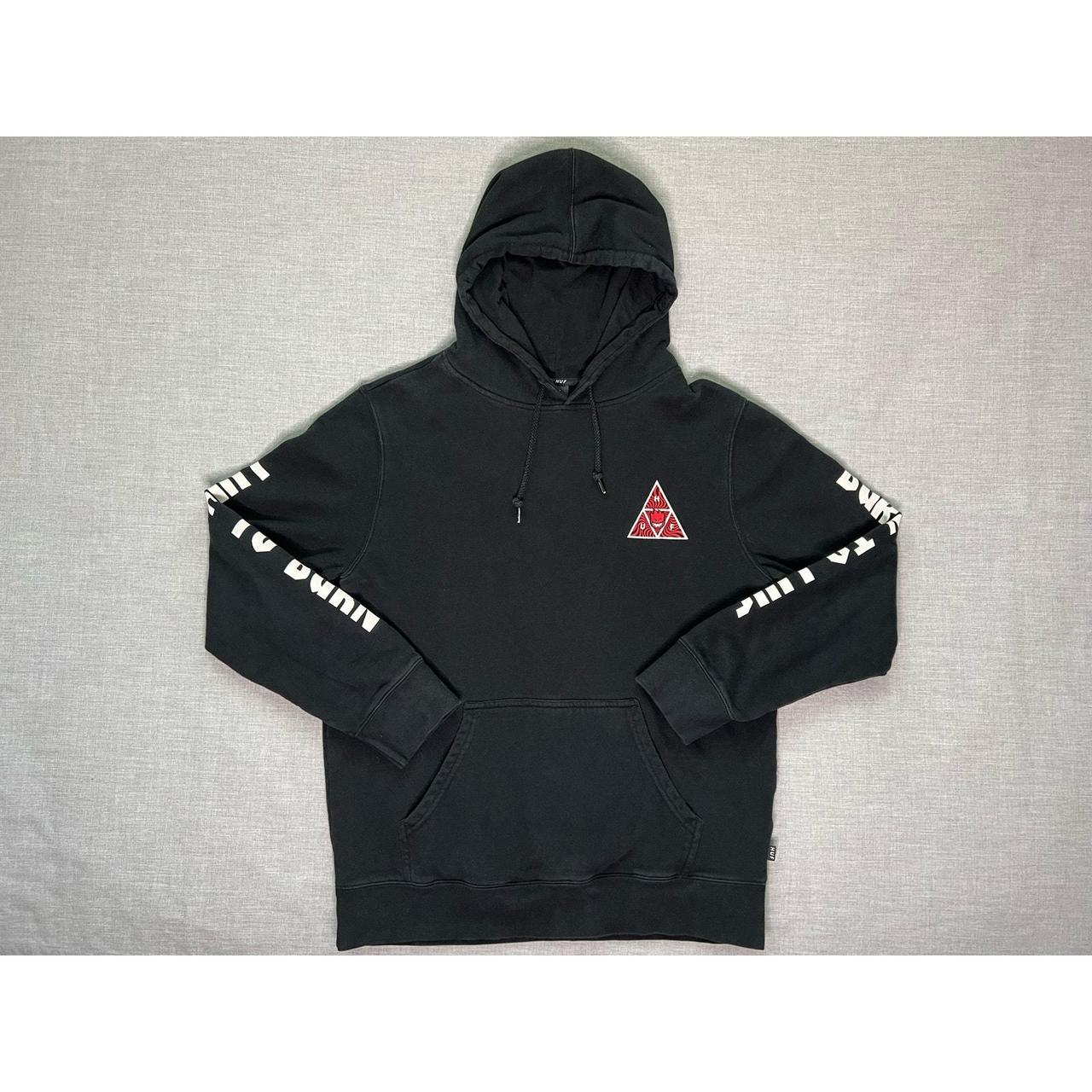 Huf x spitfire triangle black hoodie online