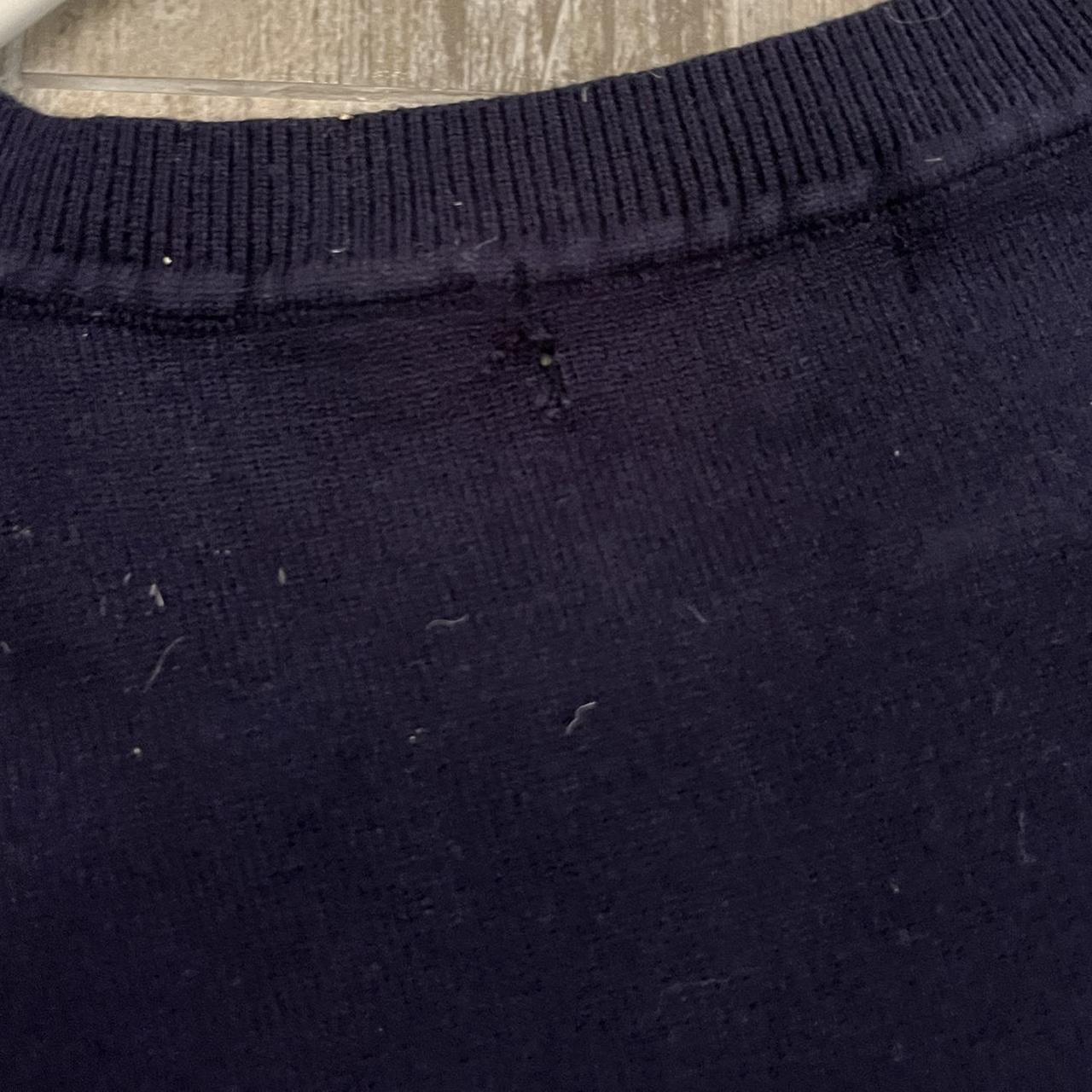 dark blue & baby blue sweater vest💙 size medium,... Depop