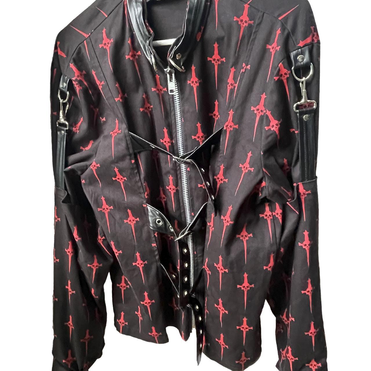 Lip Service Straight Jacket - Skull Dagger Pattern - | Depop