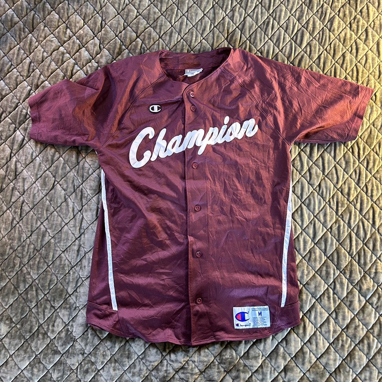 Champion baseball sale jersey red