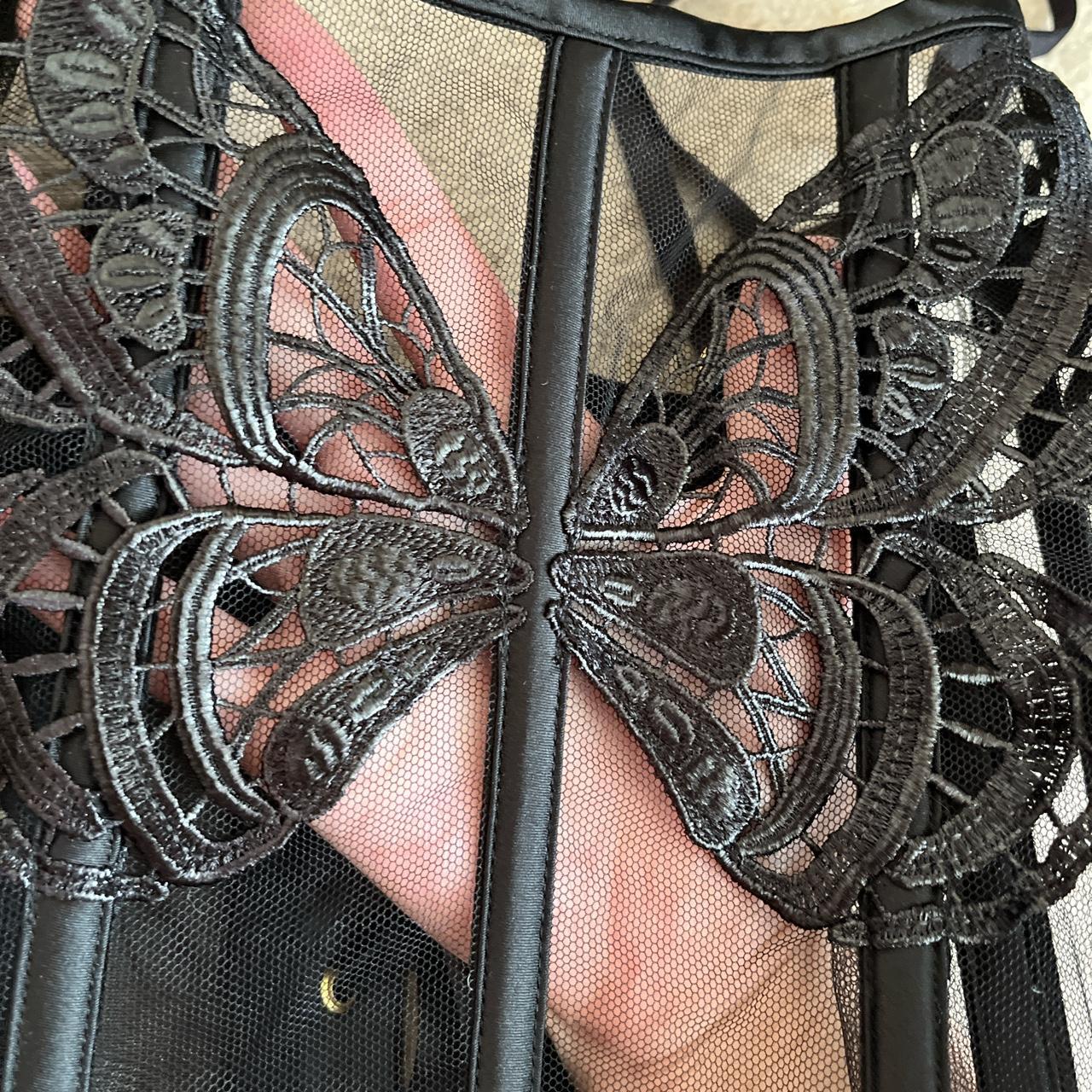 Victoria's Secret vintage butterfly corset! 🎀 Black - Depop